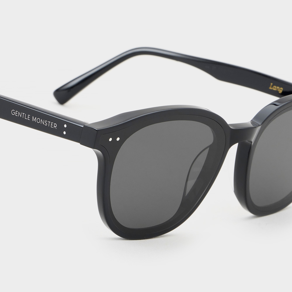 Kính mát Gentle Monster Lang 01 Black Lenses Round Acetate Frame 20