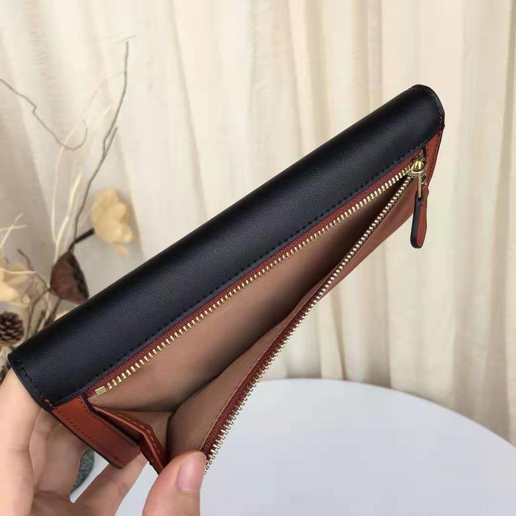 VÍ NỮ DÀI COACH CAO CẤP | COACH SOFT WALLET IN COLORBLOCK SIGNATURE CANVAS 20