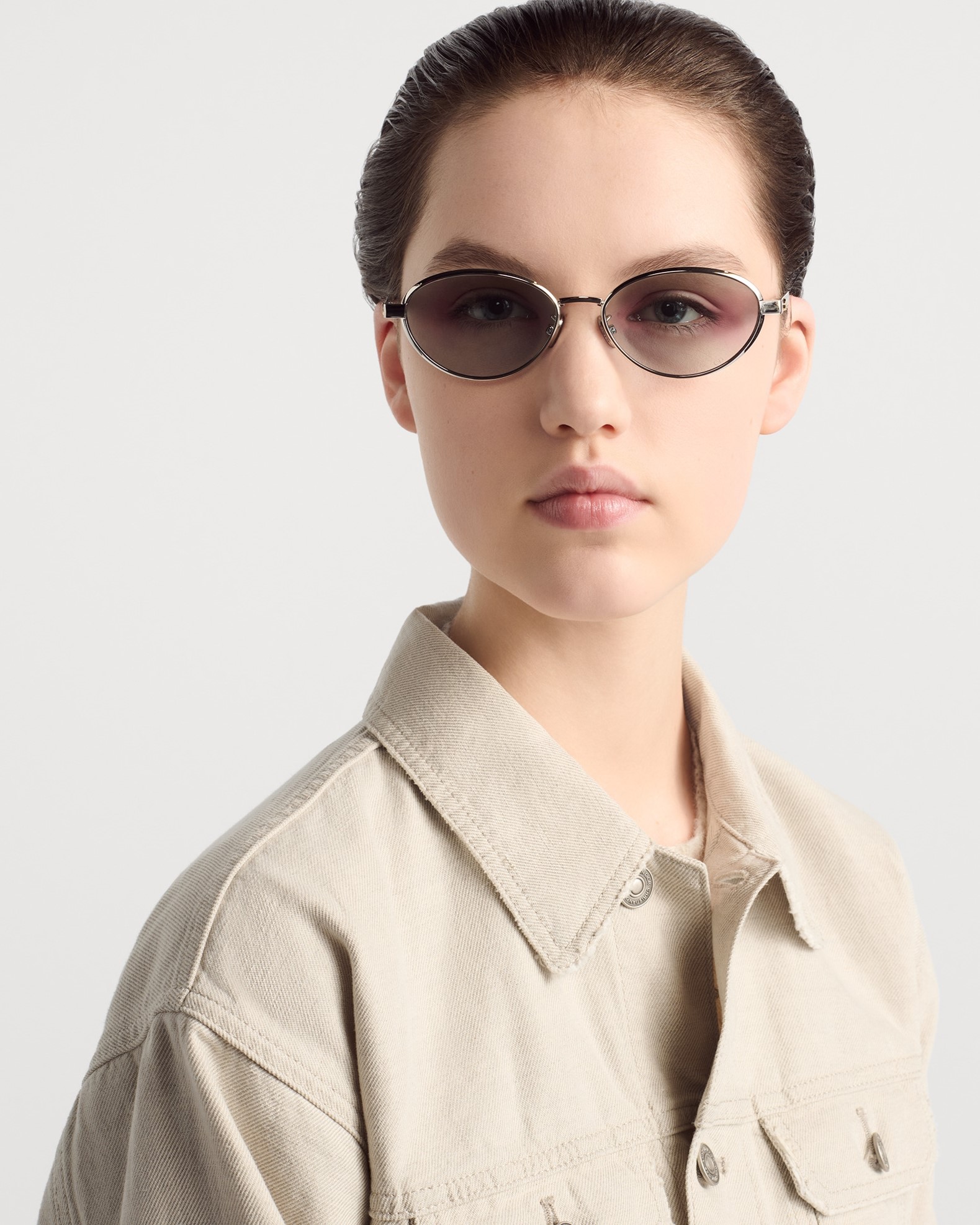 Kính mát Dior DiorCannage R1U Gradient Blue Oval Sunglasses 1