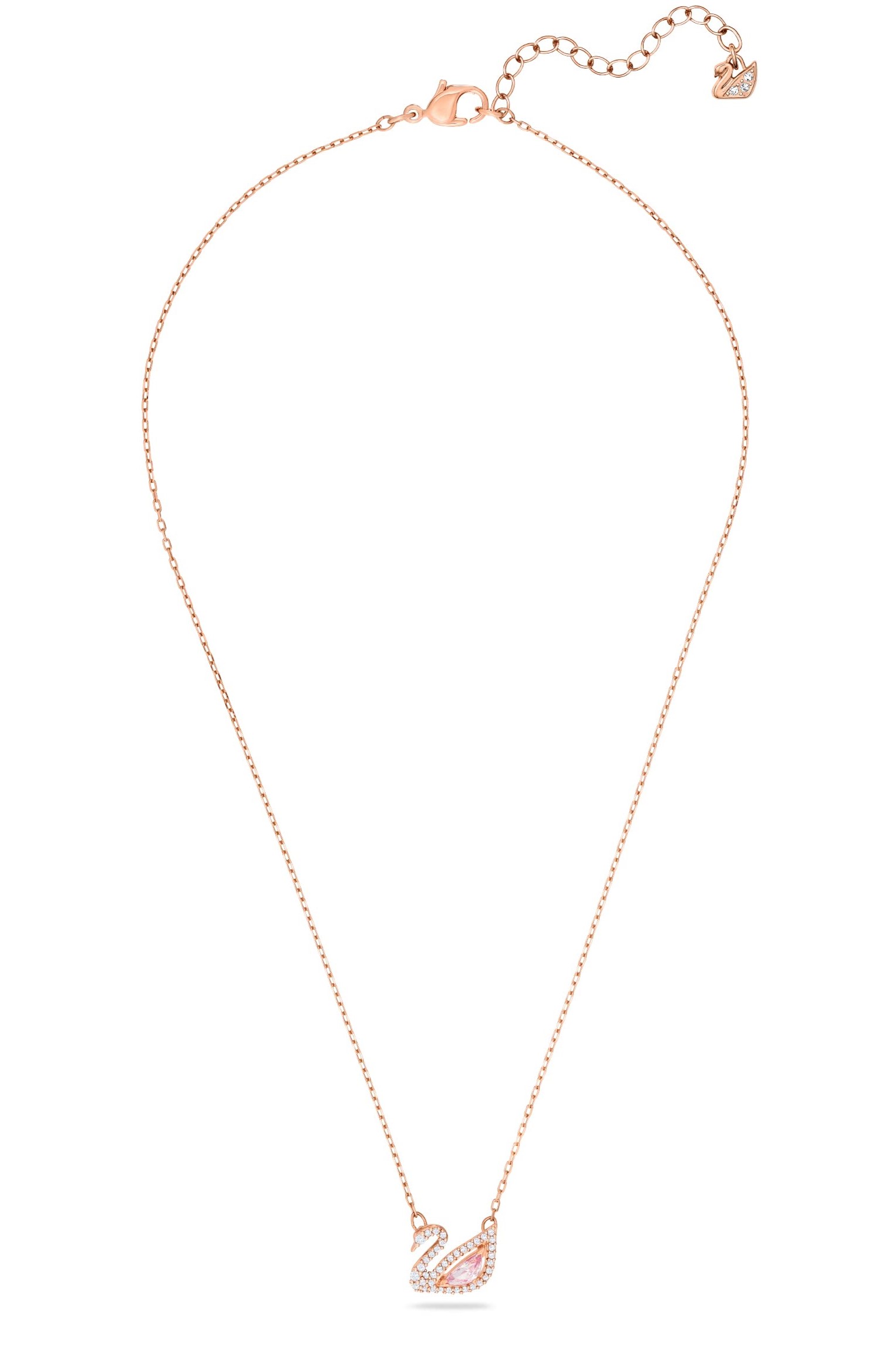 COMBO DÂY CHUYỀN VÒNG ĐEO TAY SWAROVSKI DAZZLING SWAN NECKLACE MULTI-COLORED ROSE-GOLD TONE PLATED 5469989 7