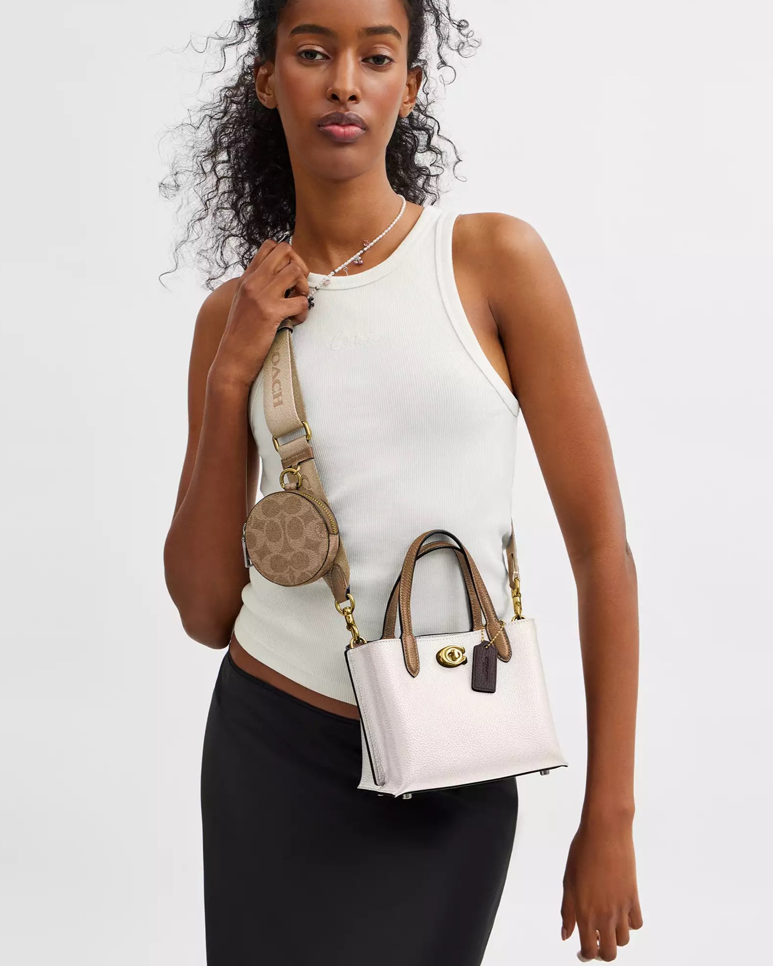 Túi đeo chéo nữ Willow Tote Bag 18 Chalk Multi CW549 4