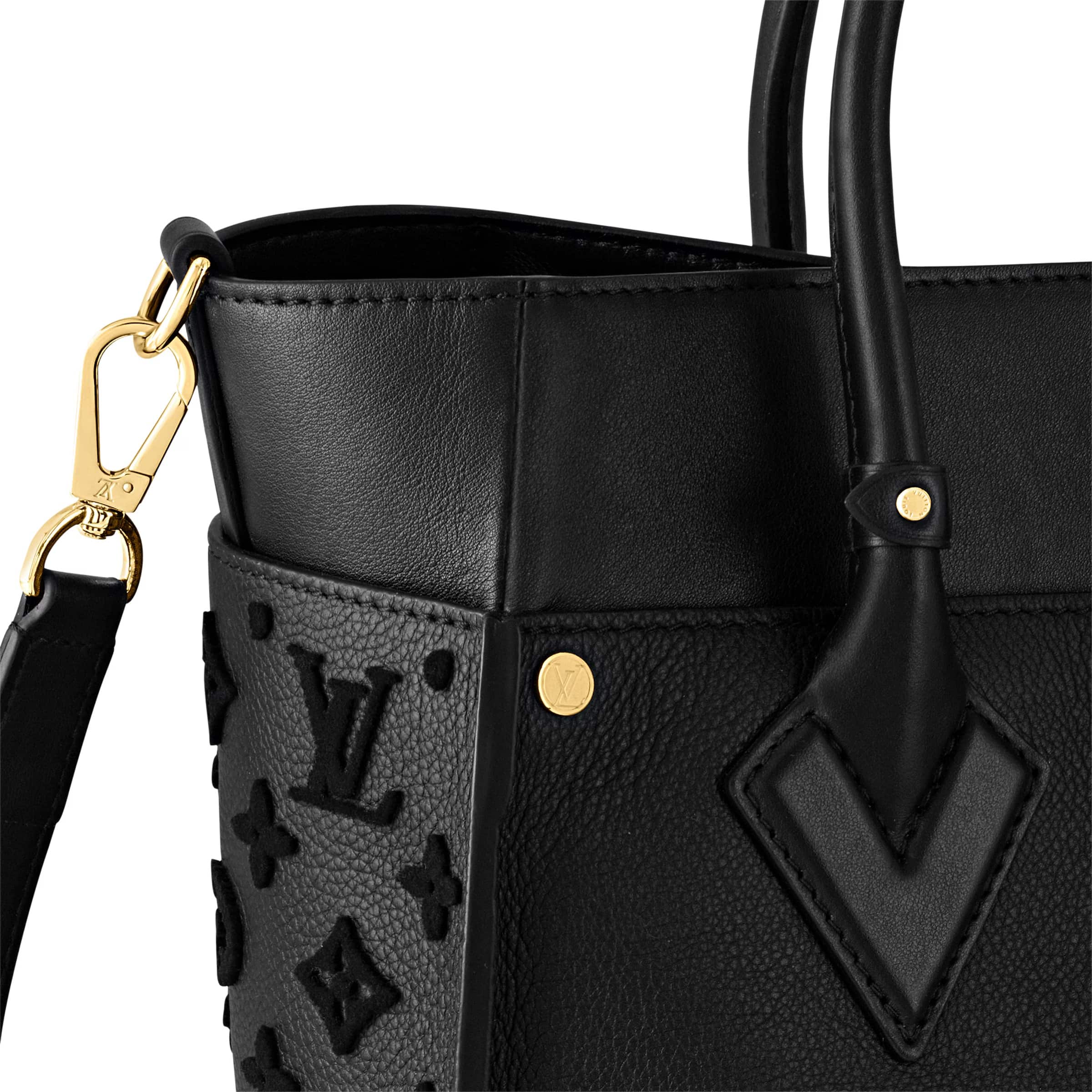 Túi xách Louis Vuitton On My Side MM Black 4