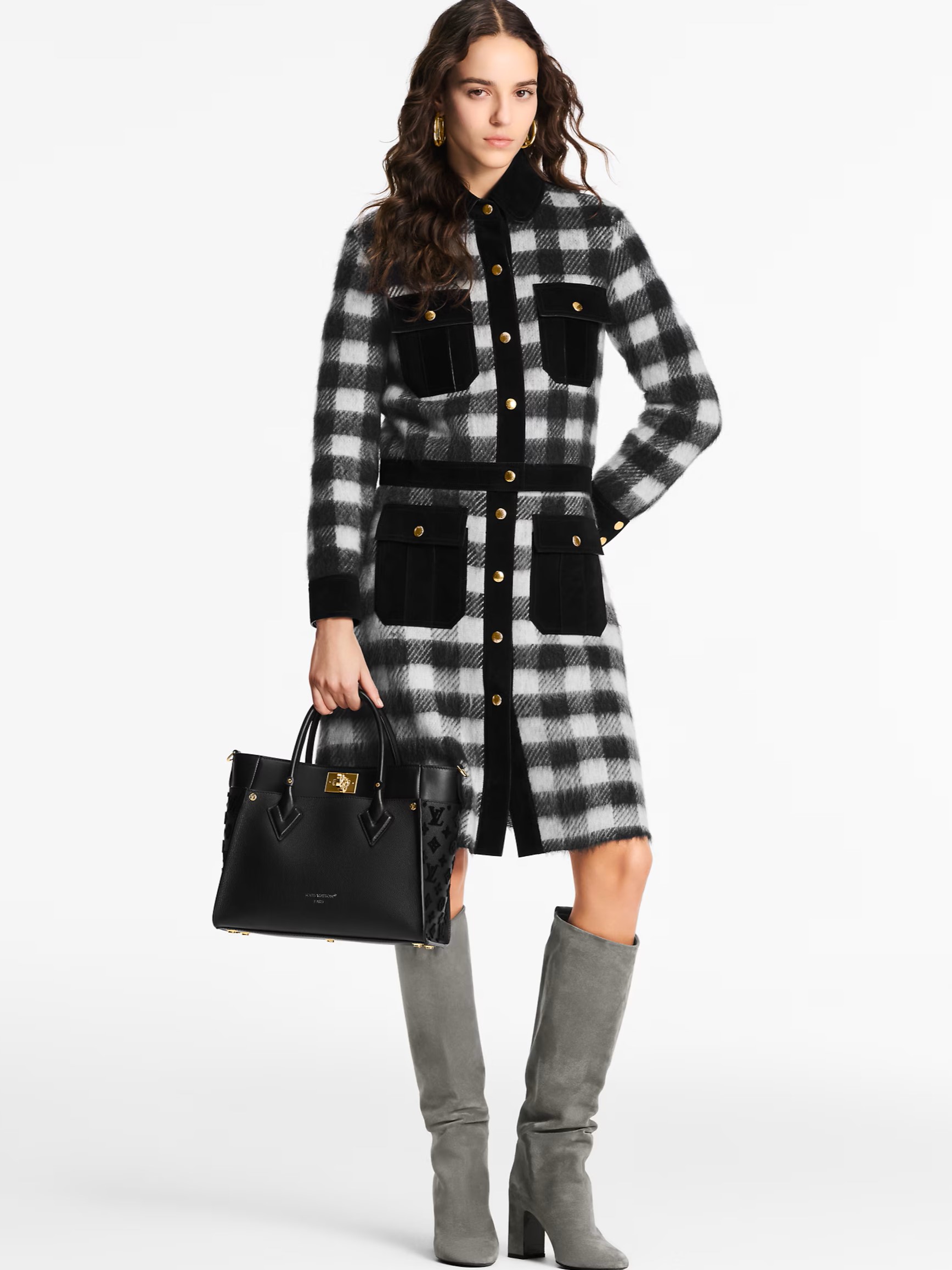 Túi xách Louis Vuitton On My Side MM Black 8