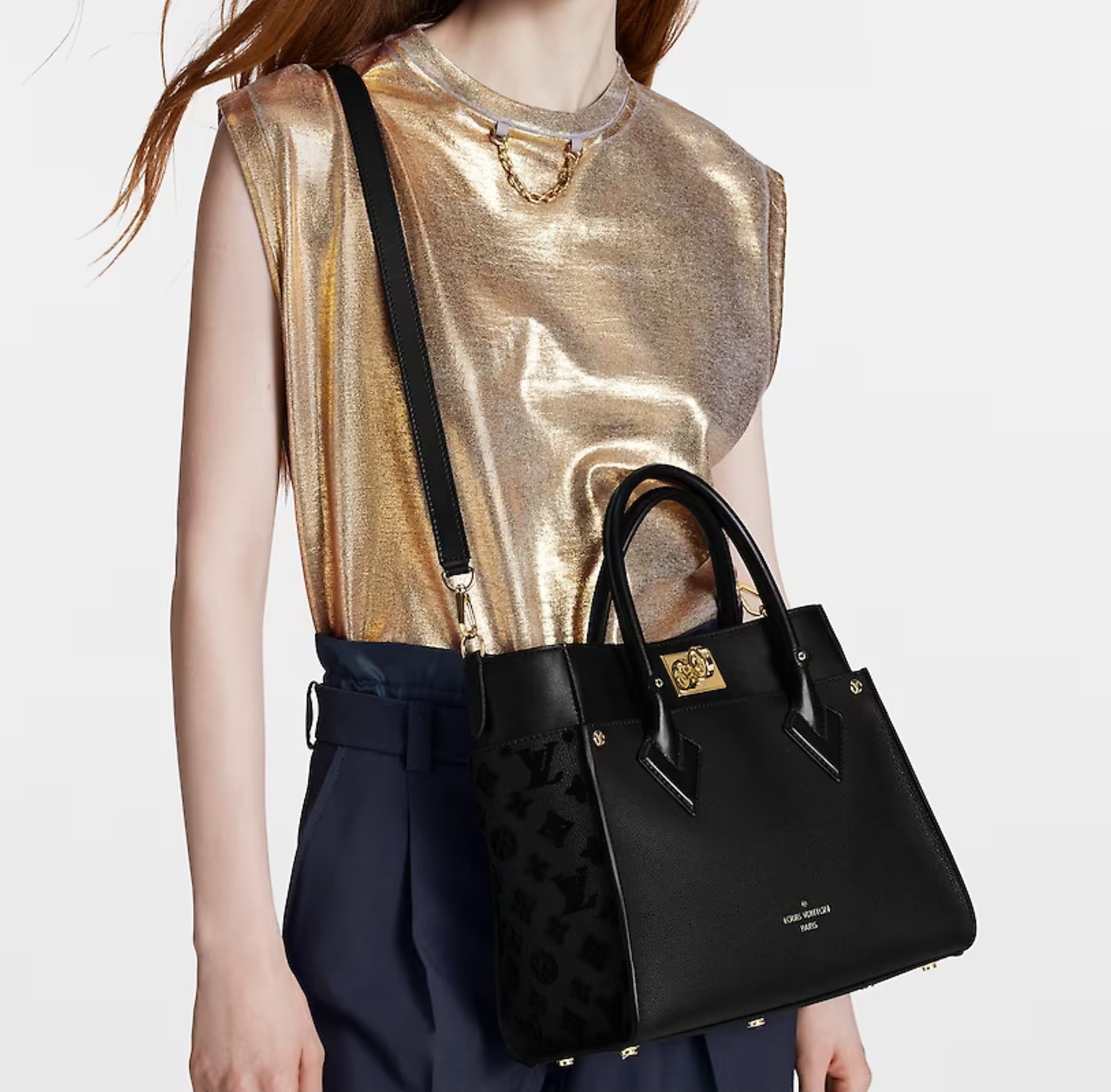 Túi xách Louis Vuitton On My Side MM Black 11