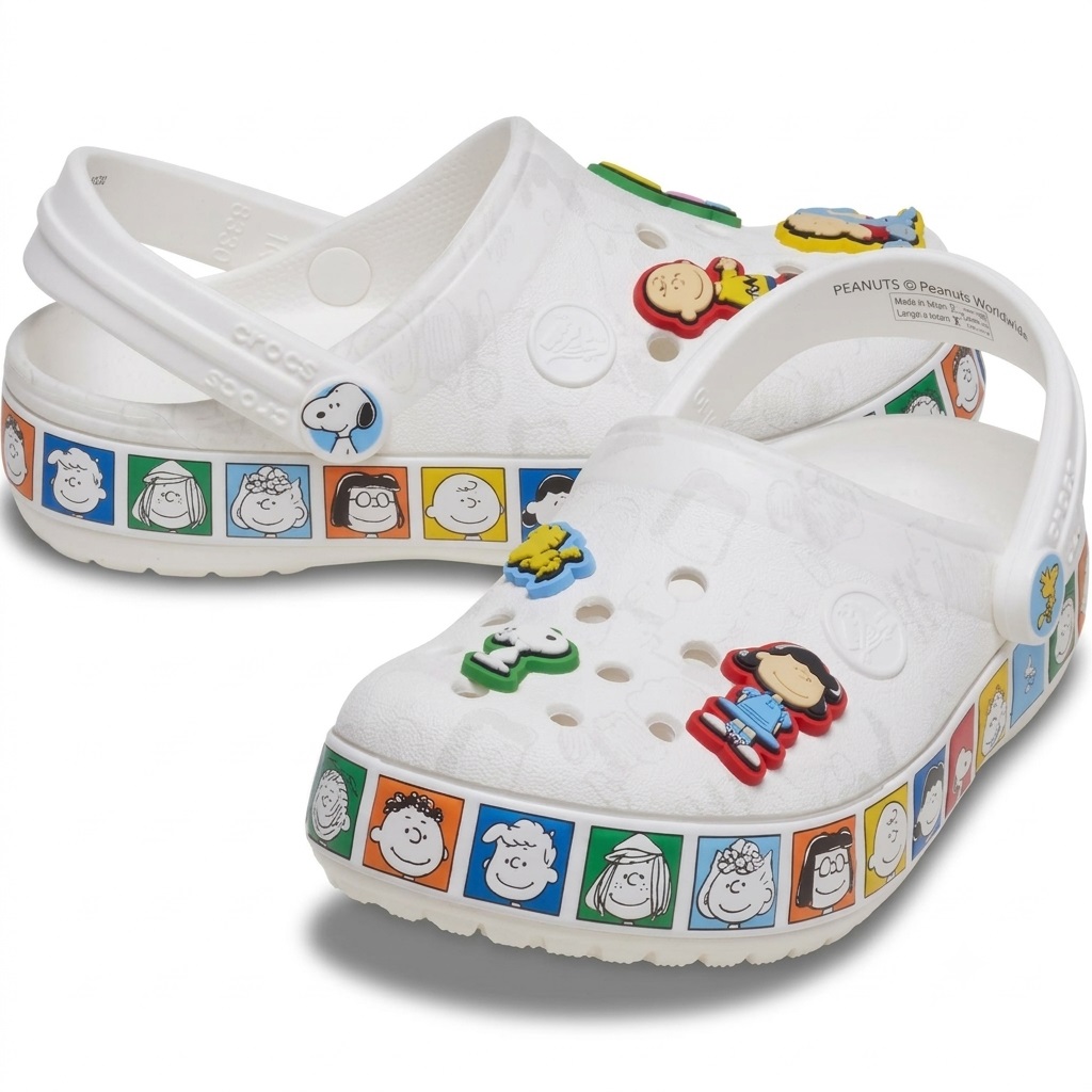Giày sục Clog Crocs Crocband Peanuts 212116-90H 4