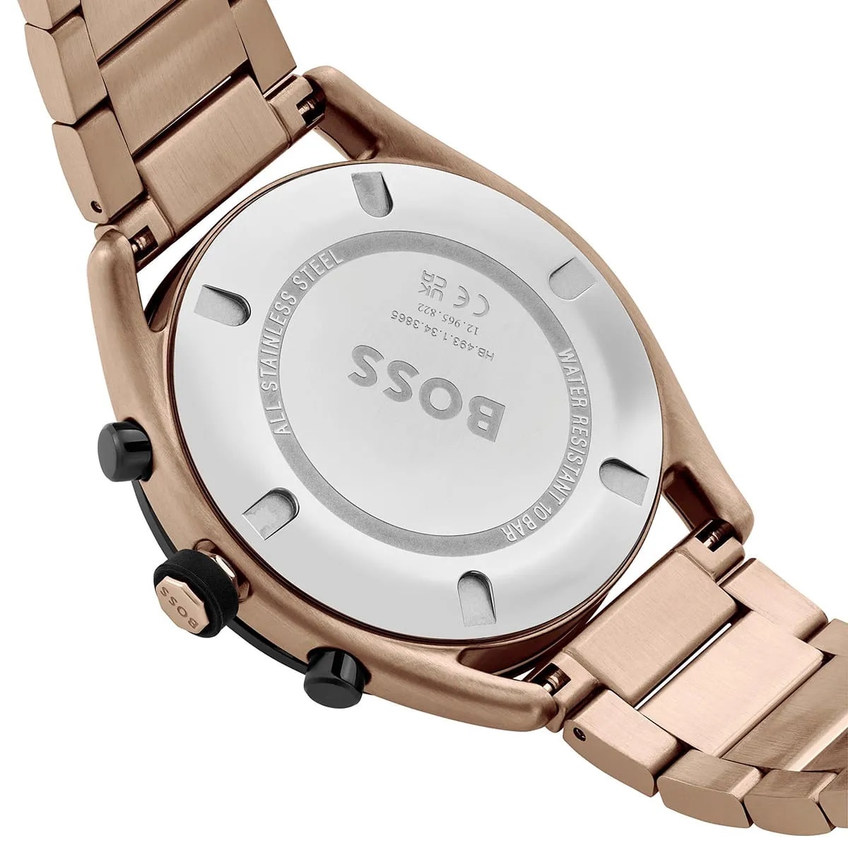 Đồng hồ đeo tay dây kim loại Hugo Boss Centre Court Bronze Stainless Strap Bracelet Watch 1514027 2