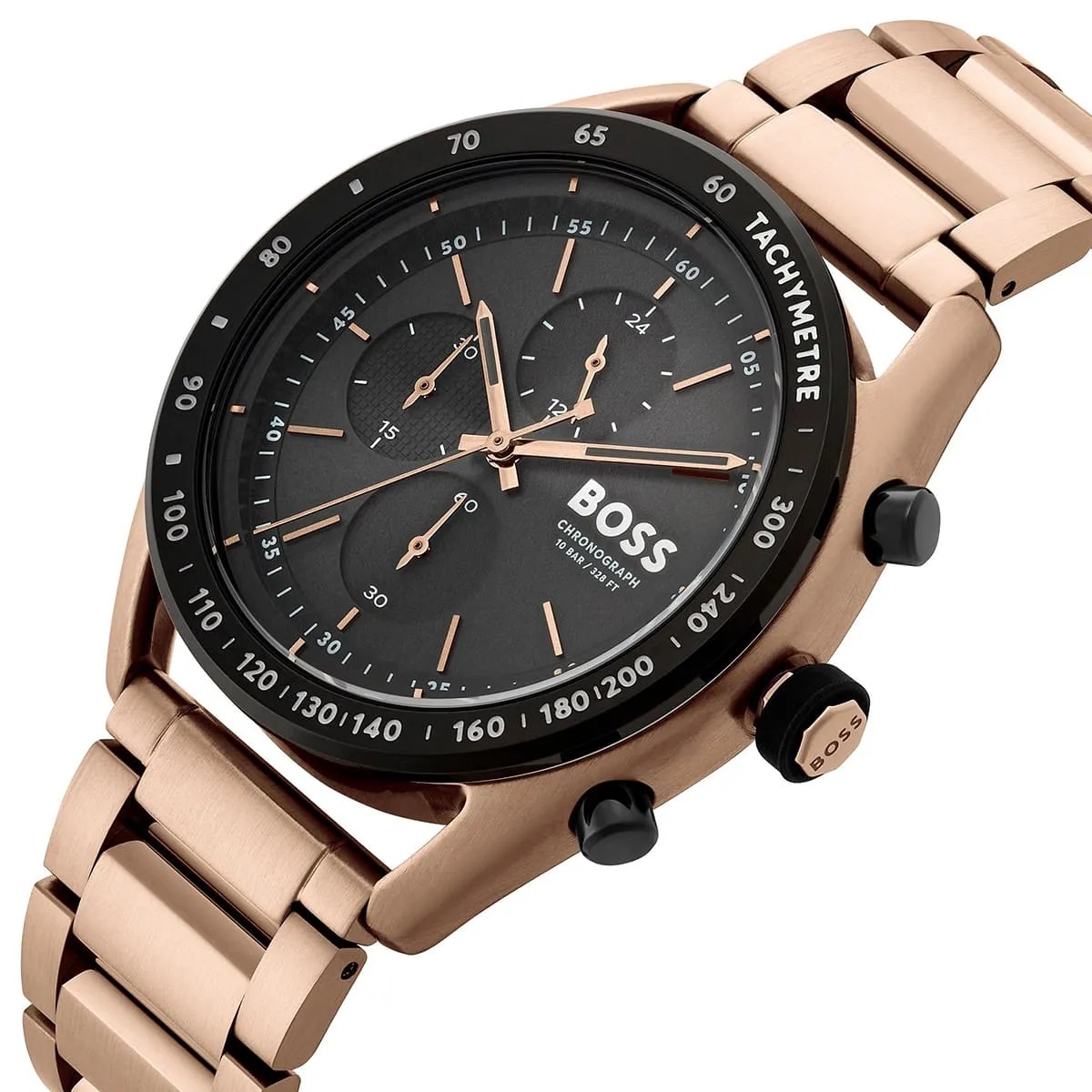 Đồng hồ đeo tay dây kim loại Hugo Boss Centre Court Bronze Stainless Strap Bracelet Watch 1514027 1