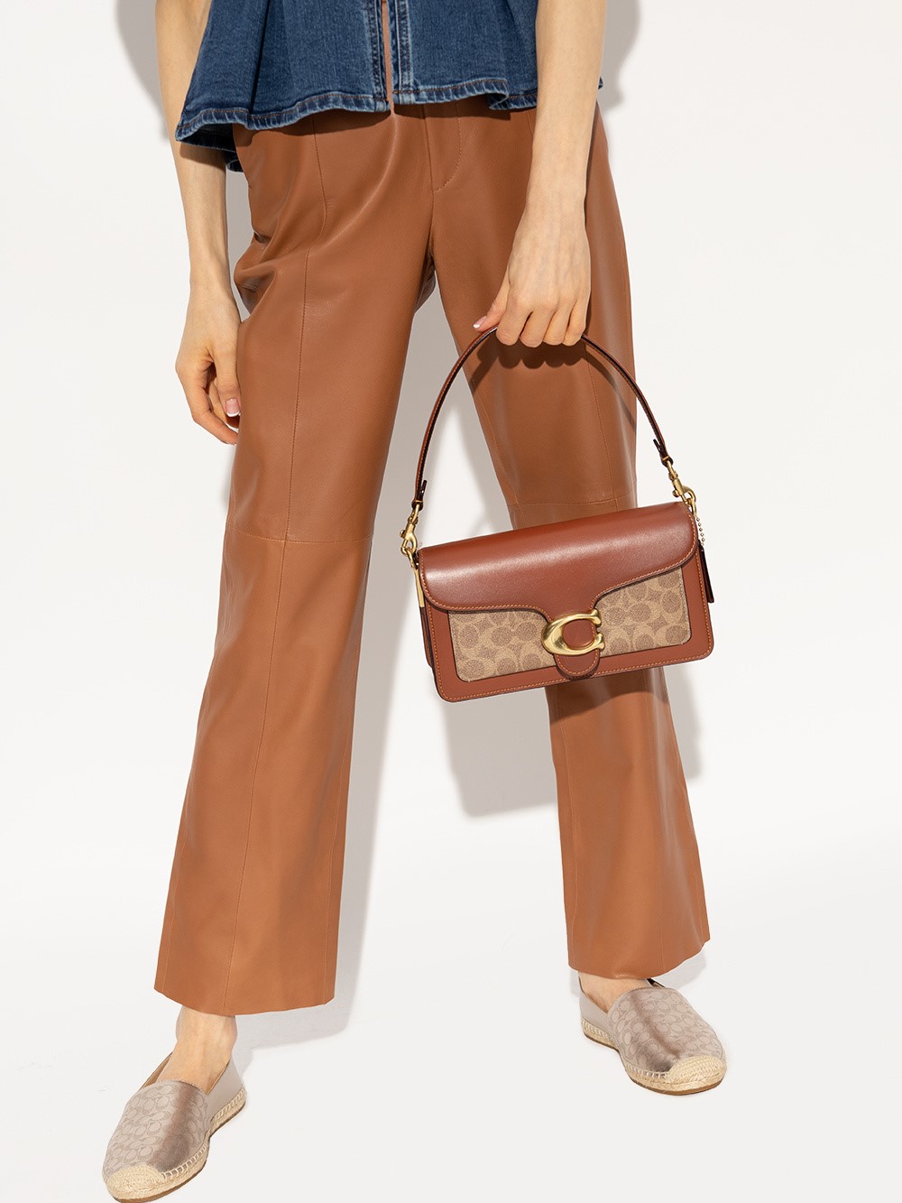TÚI ĐEO CHÉO COACH NỮ TABBY SHOULDER BAG 26 IN SIGNATURE COATED CANVAS AND REFINED CALF LEATHER CI032 16
