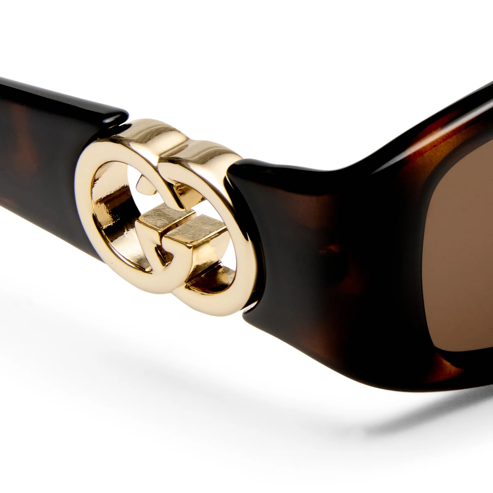 Kính mát Gucci Rectangular Frame Sunglasses Dark Tortoiseshell GG1661S 4