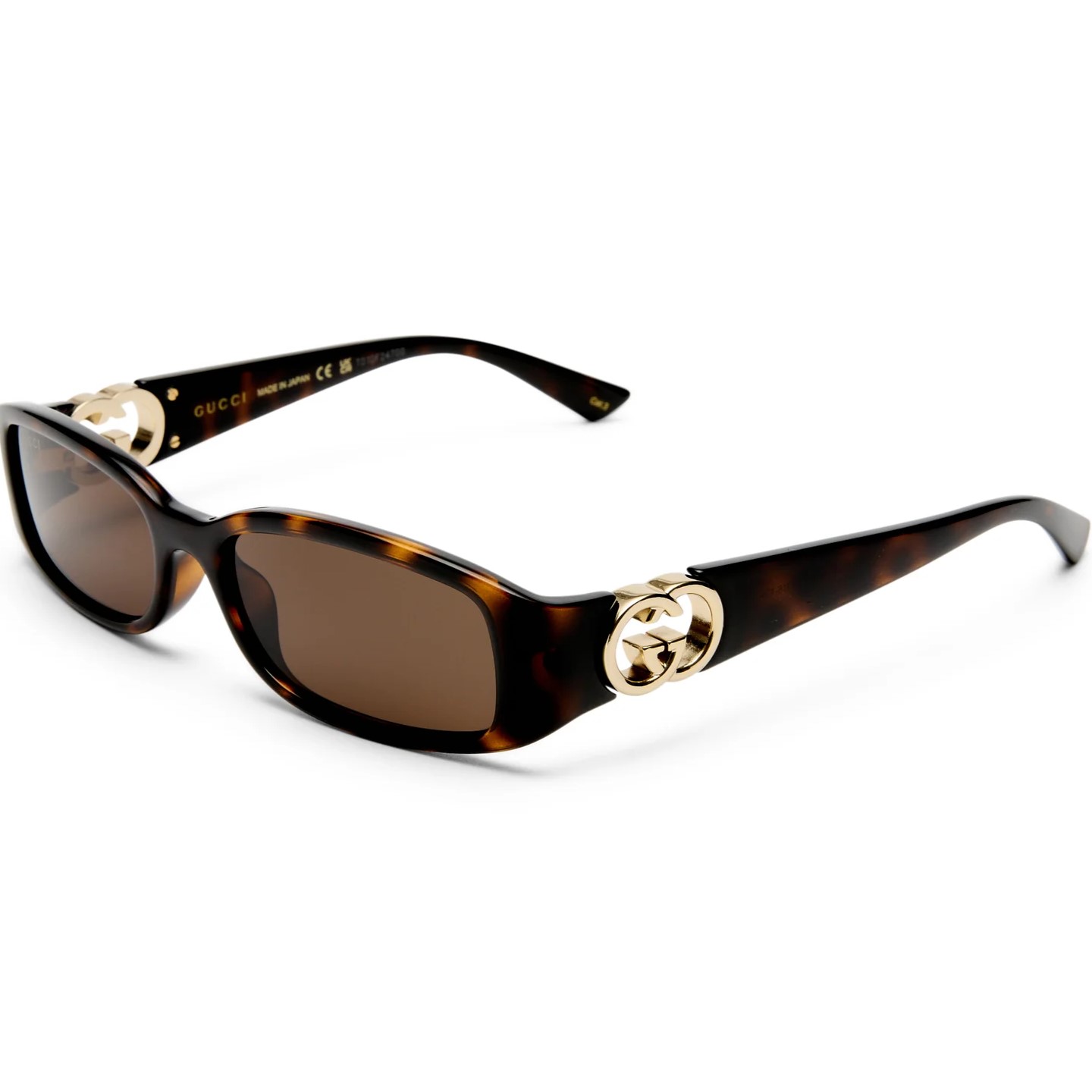 Kính mát Gucci Rectangular Frame Sunglasses Dark Tortoiseshell GG1661S 7