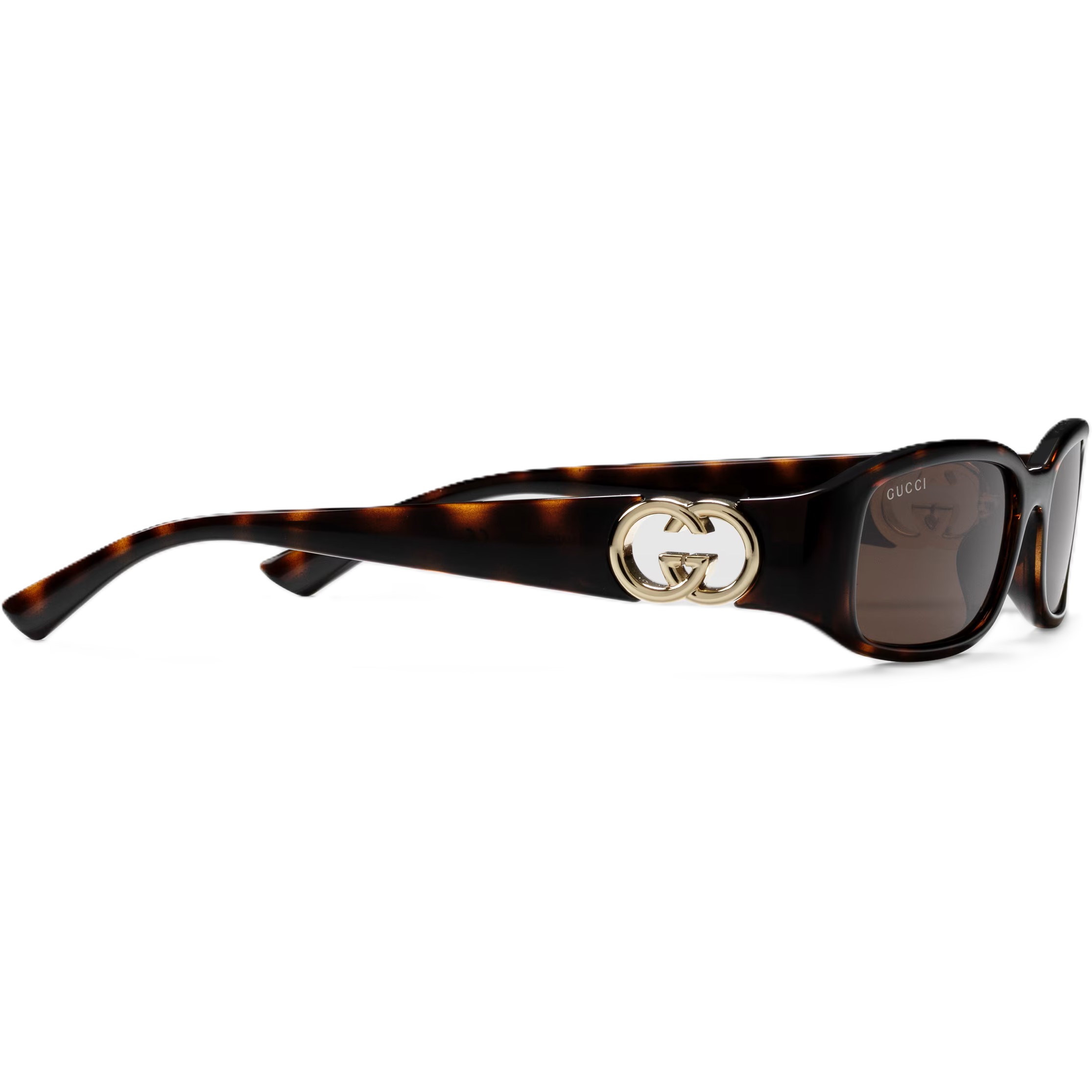 Kính mát Gucci Rectangular Frame Sunglasses Dark Tortoiseshell GG1661S 9