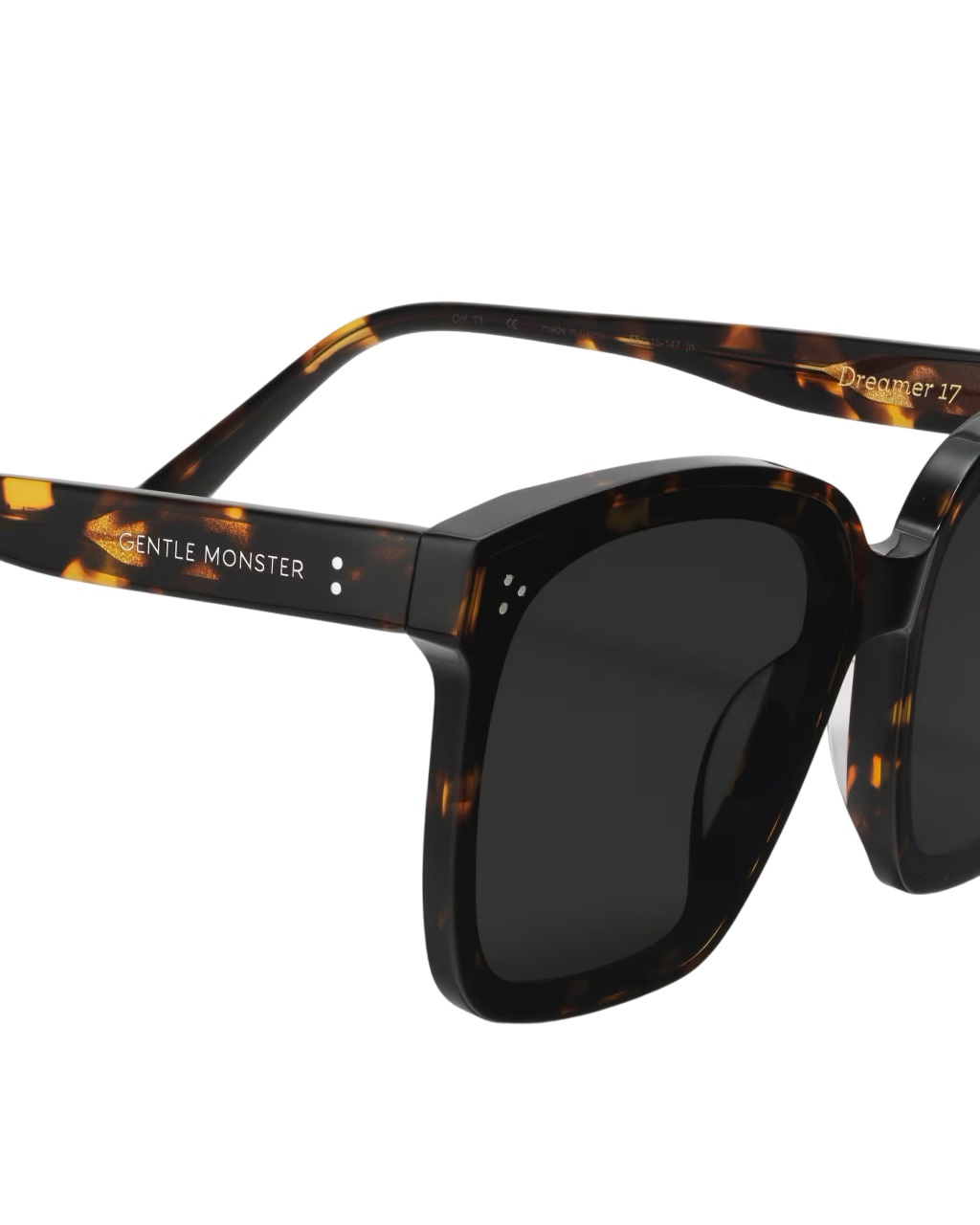 Mắt kính Gentle Monster Dreamer 17 T1 Black Lenses Oversized Square Flatbar Frame 2