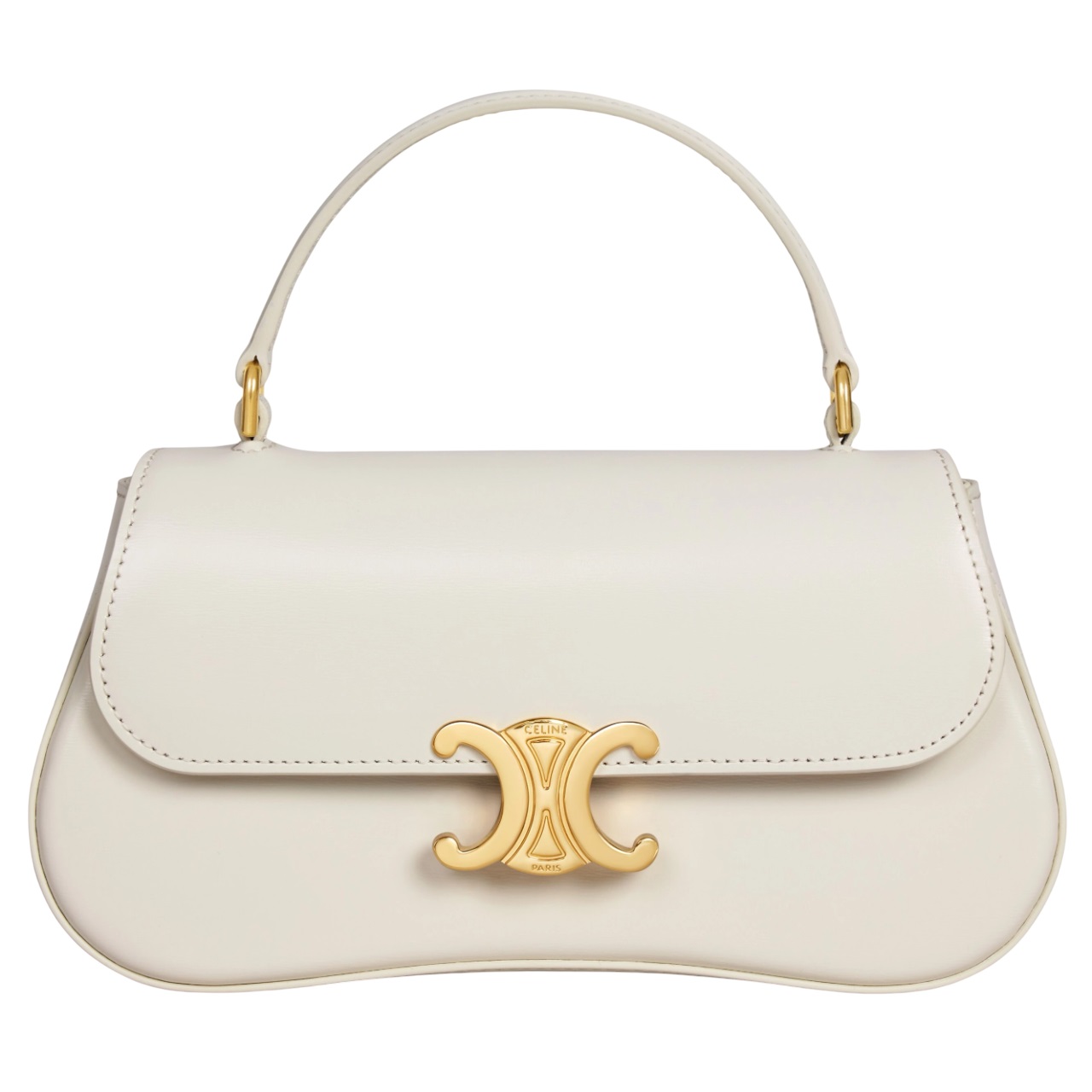Túi xách Celine Teen Lola In Shiny Calfskin White Cotton 1