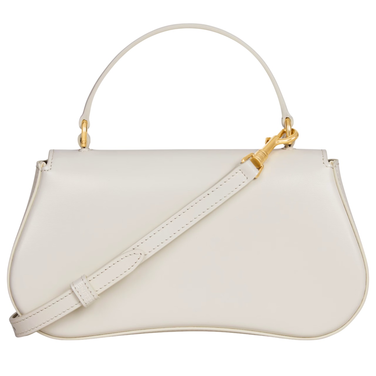 Túi xách Celine Teen Lola In Shiny Calfskin White Cotton 2