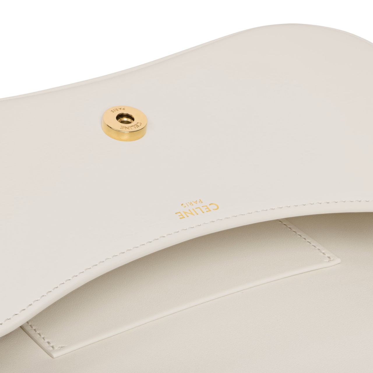 Túi xách Celine Teen Lola In Shiny Calfskin White Cotton 5