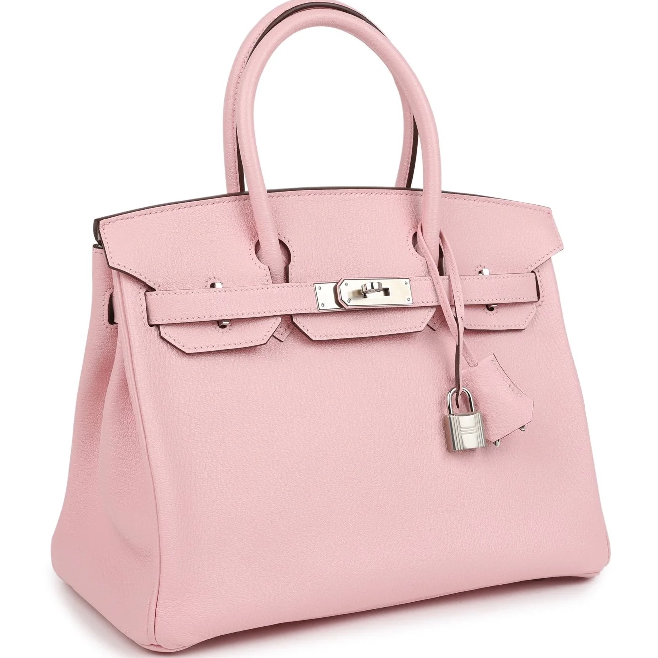 Túi xách Hermès Birkin 30 Rose Sakura Verso Chèvre Palladium Hardware 1
