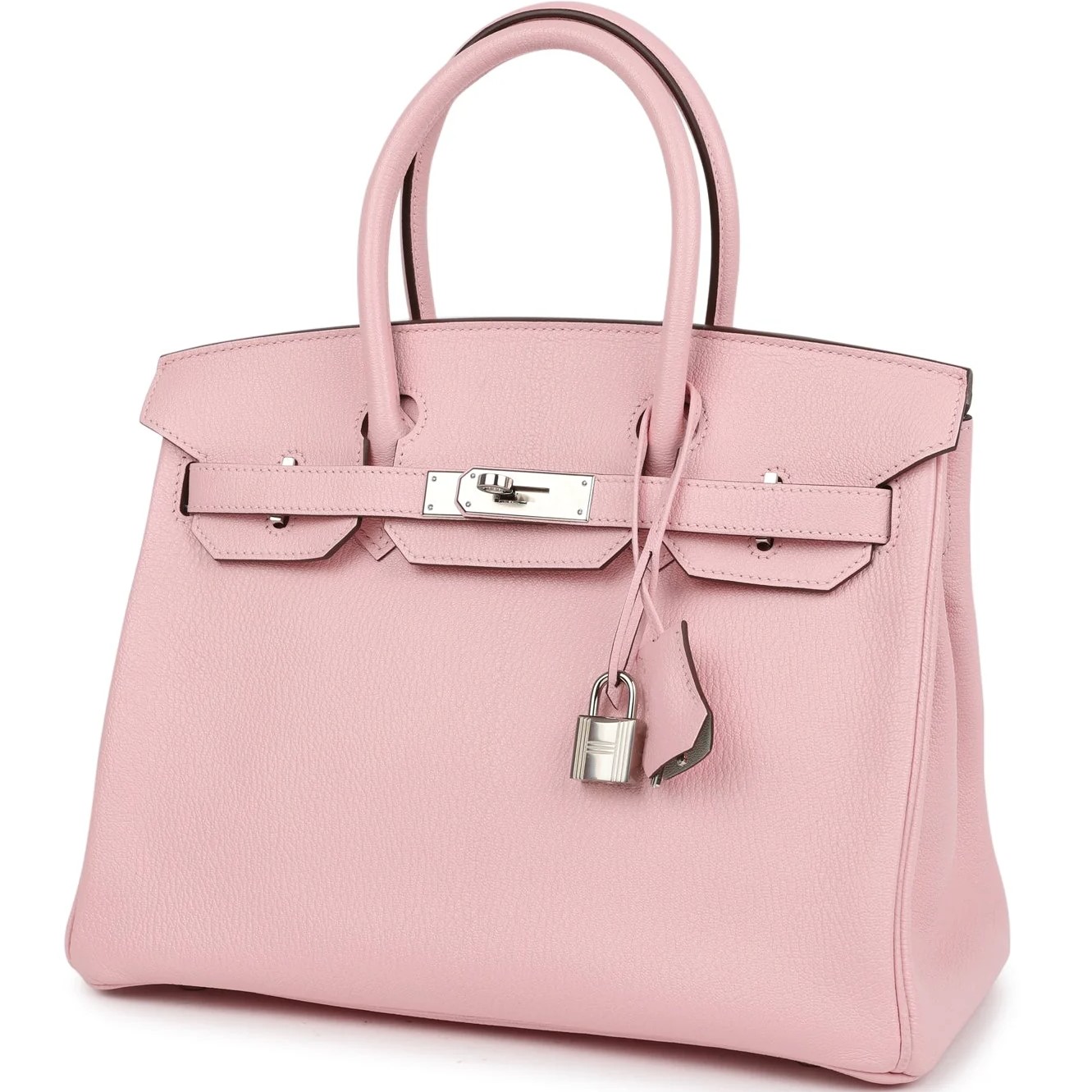 Túi xách Hermès Birkin 30 Rose Sakura Verso Chèvre Palladium Hardware 5