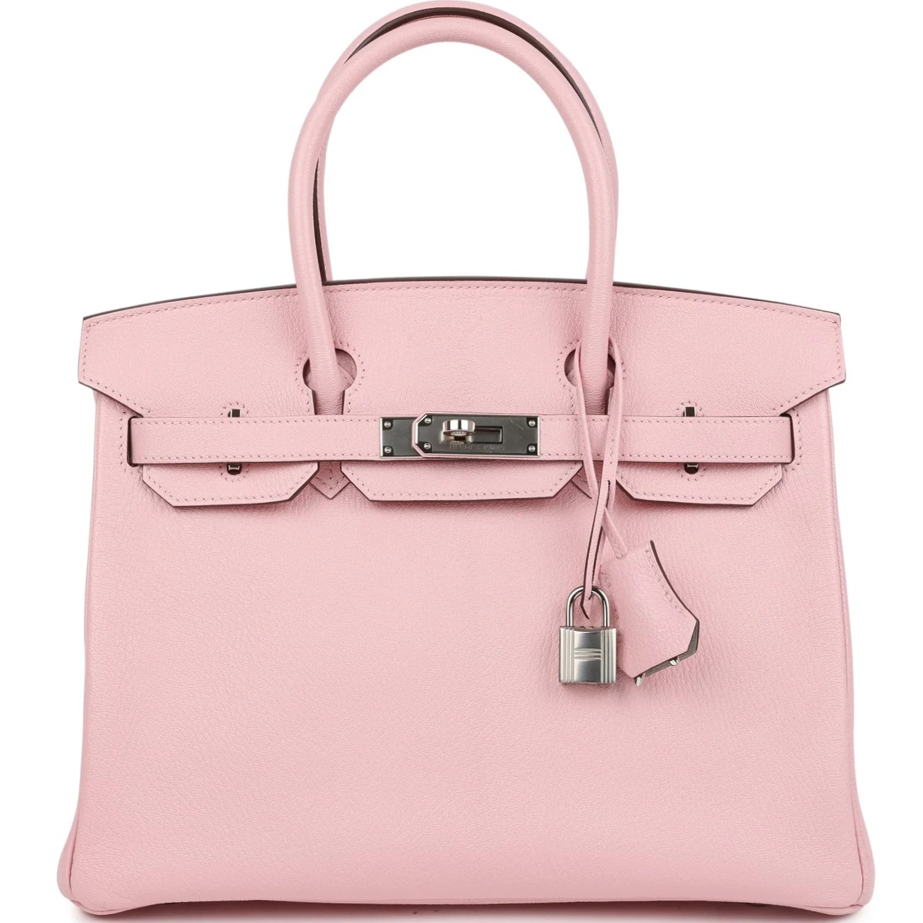 Túi xách Hermès Birkin 30 Rose Sakura Verso Chèvre Palladium Hardware 4
