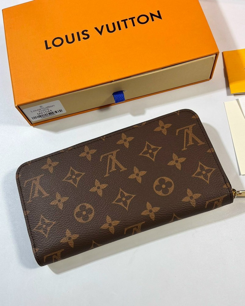 BleuShop OnlineVí Da Cầm Tay Louis Vuitton 2 Ngăn Khóa Kéo