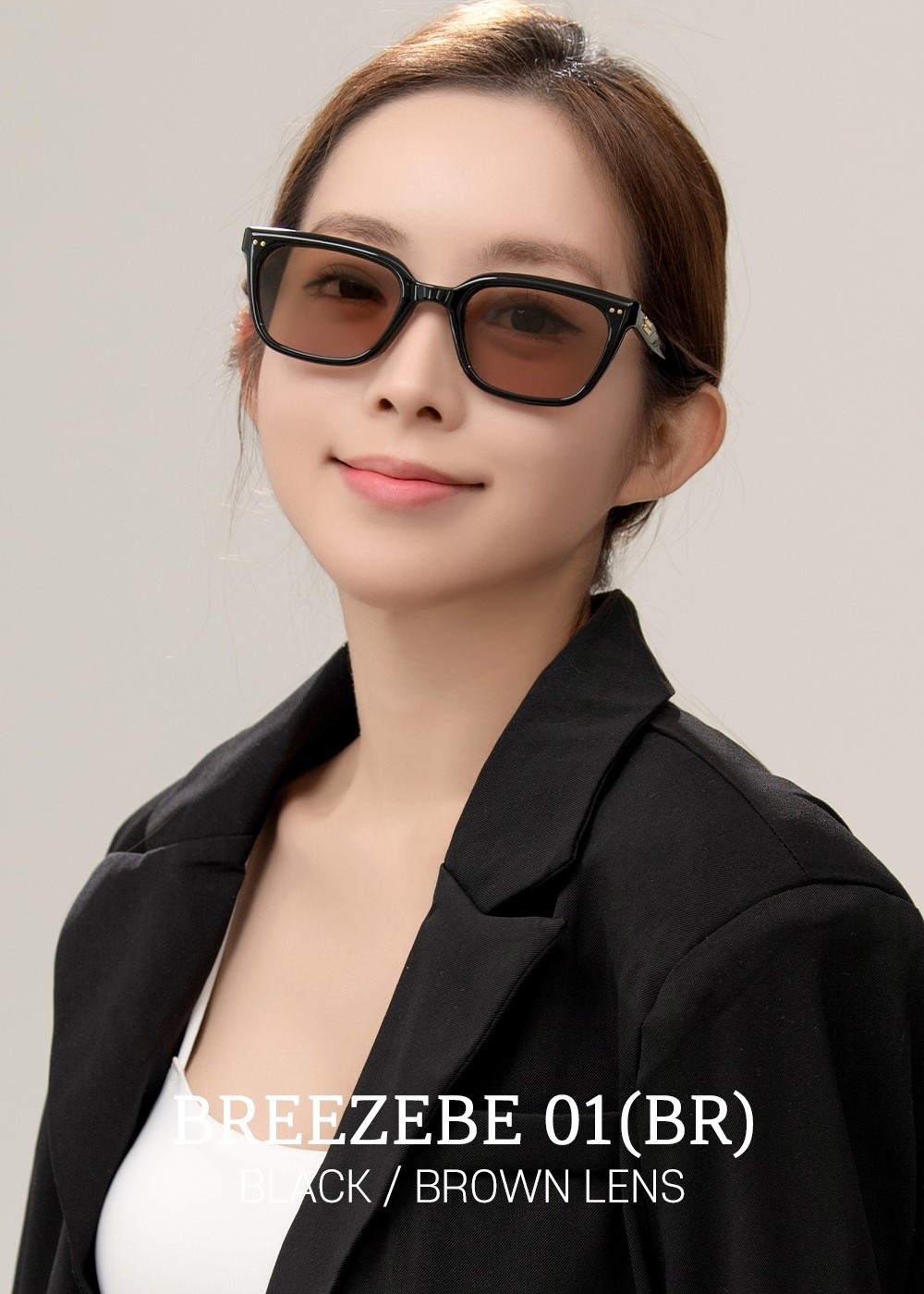 Kính mát Gentle Monster Breezebe 01(BR) Brown Lenses Black Acetate Frame 7