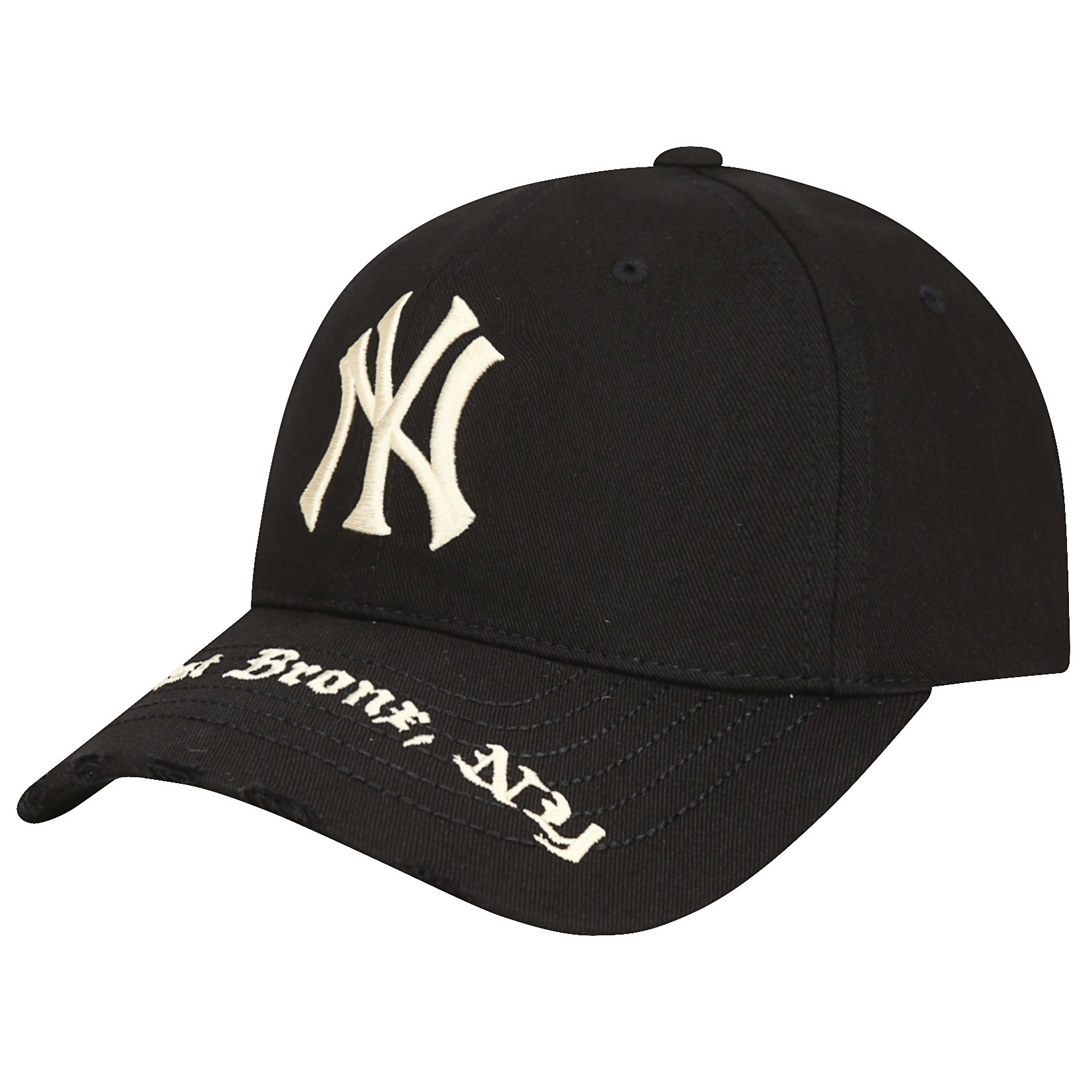 NÓN LƯỠI TRAI UNISEX NY MLB GOTHIC ADDRESS STRUCTURE BALL CAP NEW YORK YANKEES BLACK 32CPKP111-50L 3