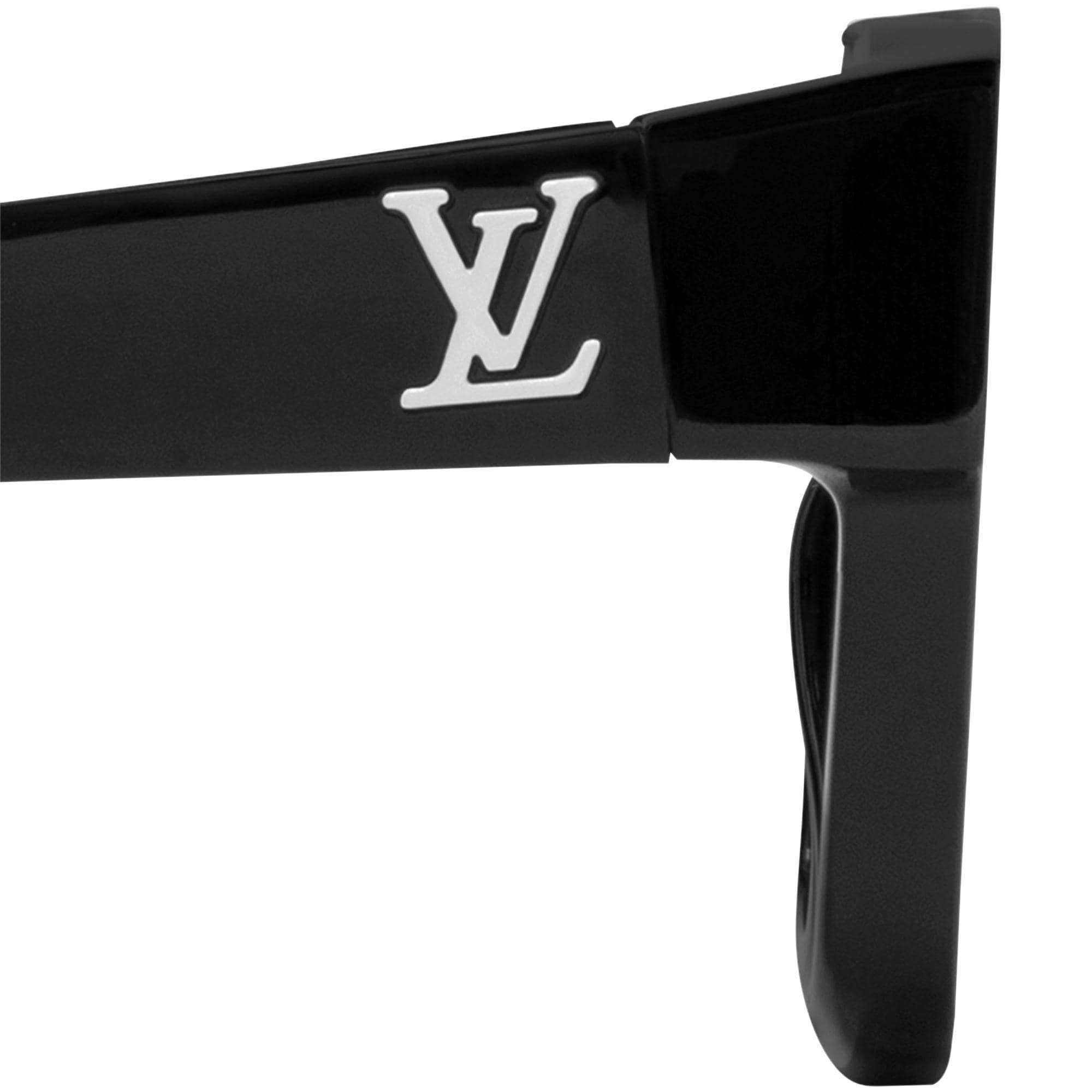 MẮT KÍNH NAM MÀU ĐEN LOUIS VUITTON EVIDENCE SQUARE SHAPE WHITE PARTS BLACK ACETATE FRAME SUNGLASSES Z1682E 1