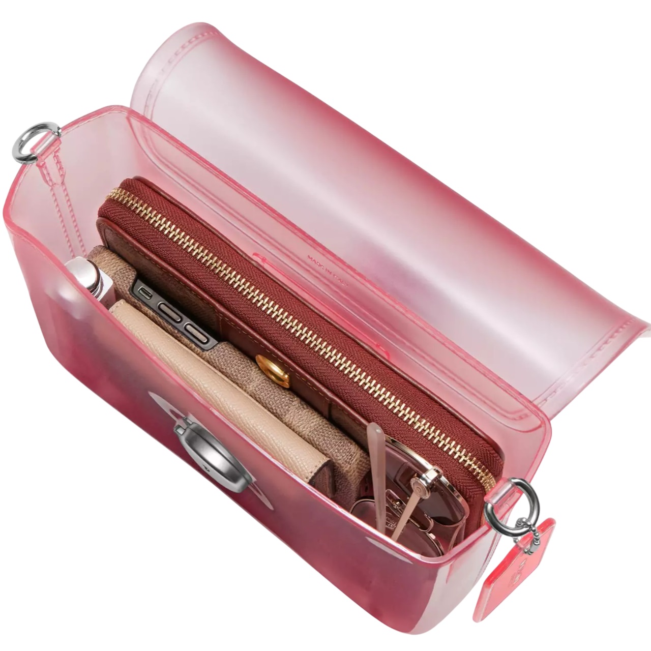 Túi đeo Coach nữ Jelly Tabby Silver Flower Pink CH748 6