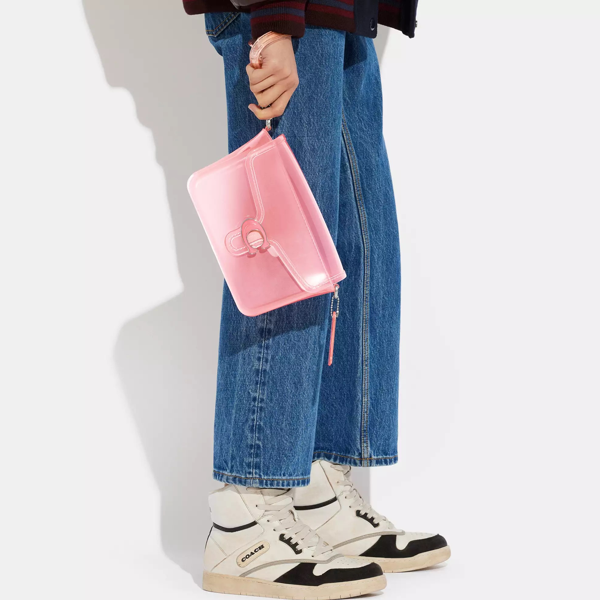 Túi đeo Coach nữ Jelly Tabby Silver Flower Pink CH748 10