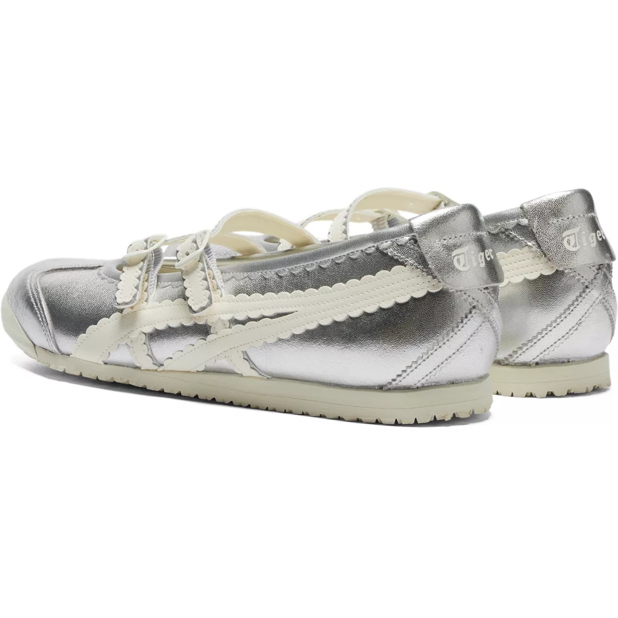 Giày búp bê nữ Onitsuka Tiger Mexico 66 TGRS Silver Cream 1182A660-020 1