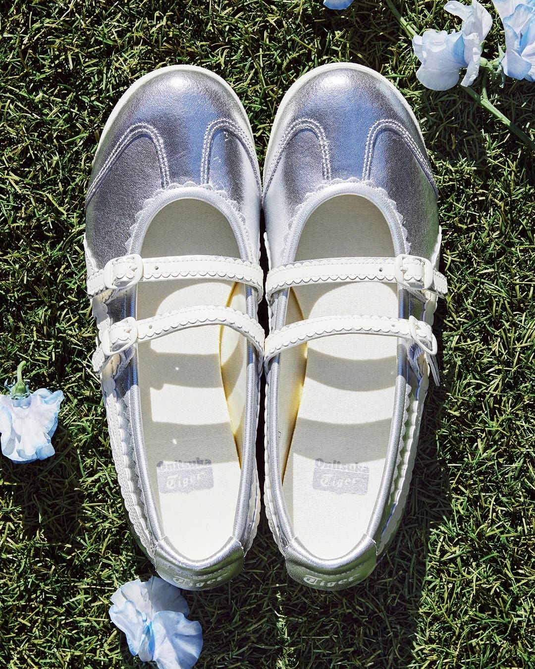 Giày búp bê nữ Onitsuka Tiger Mexico 66 TGRS Silver Cream 1182A660-020 12