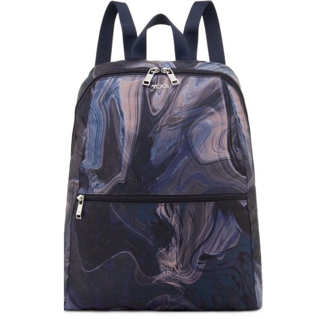 Ba lô nữ Tumi Voyageur Just In Case Backpack Navy Liquid Print 6