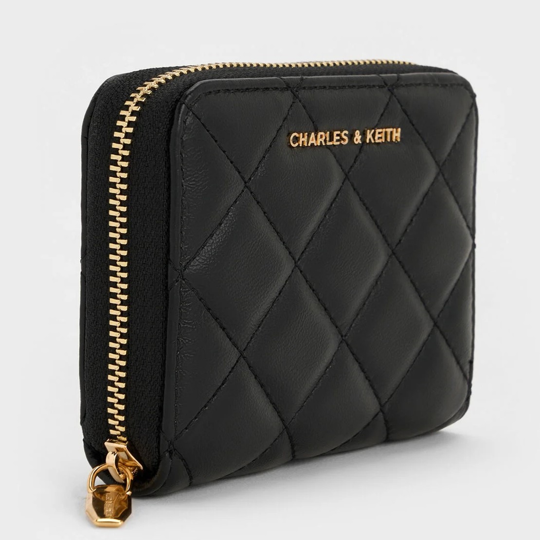 Ví ngắn nữ Charles Keith Alva Quilted Zip Around Wallet CK6-10770678 1