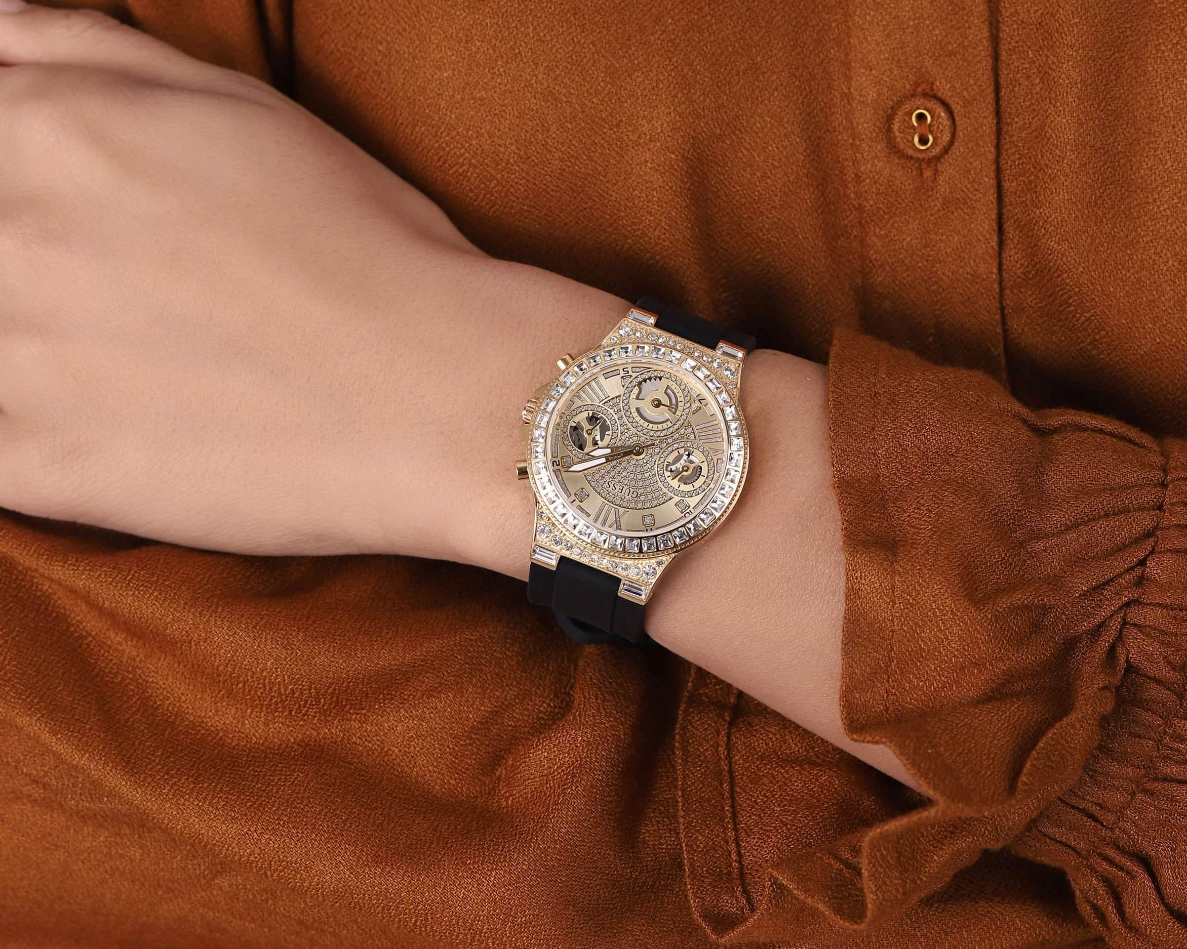 Đồng hồ đeo tay nữ Guess Moonlight Black Tone Watch GW0257L1 4