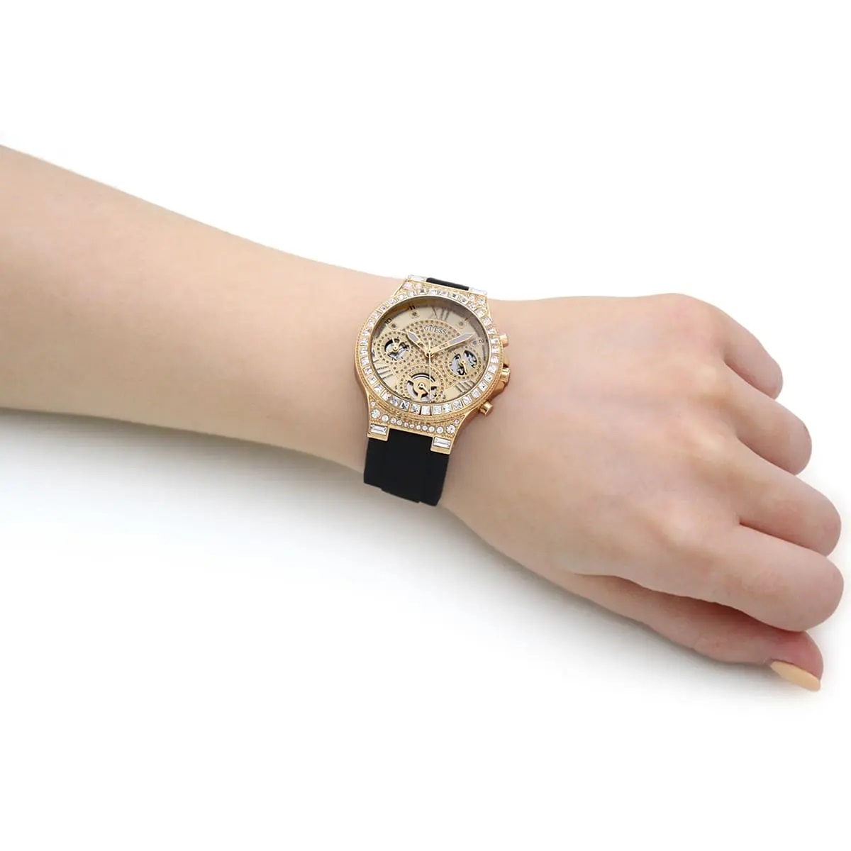 Đồng hồ đeo tay nữ Guess Moonlight Black Tone Watch GW0257L1 7