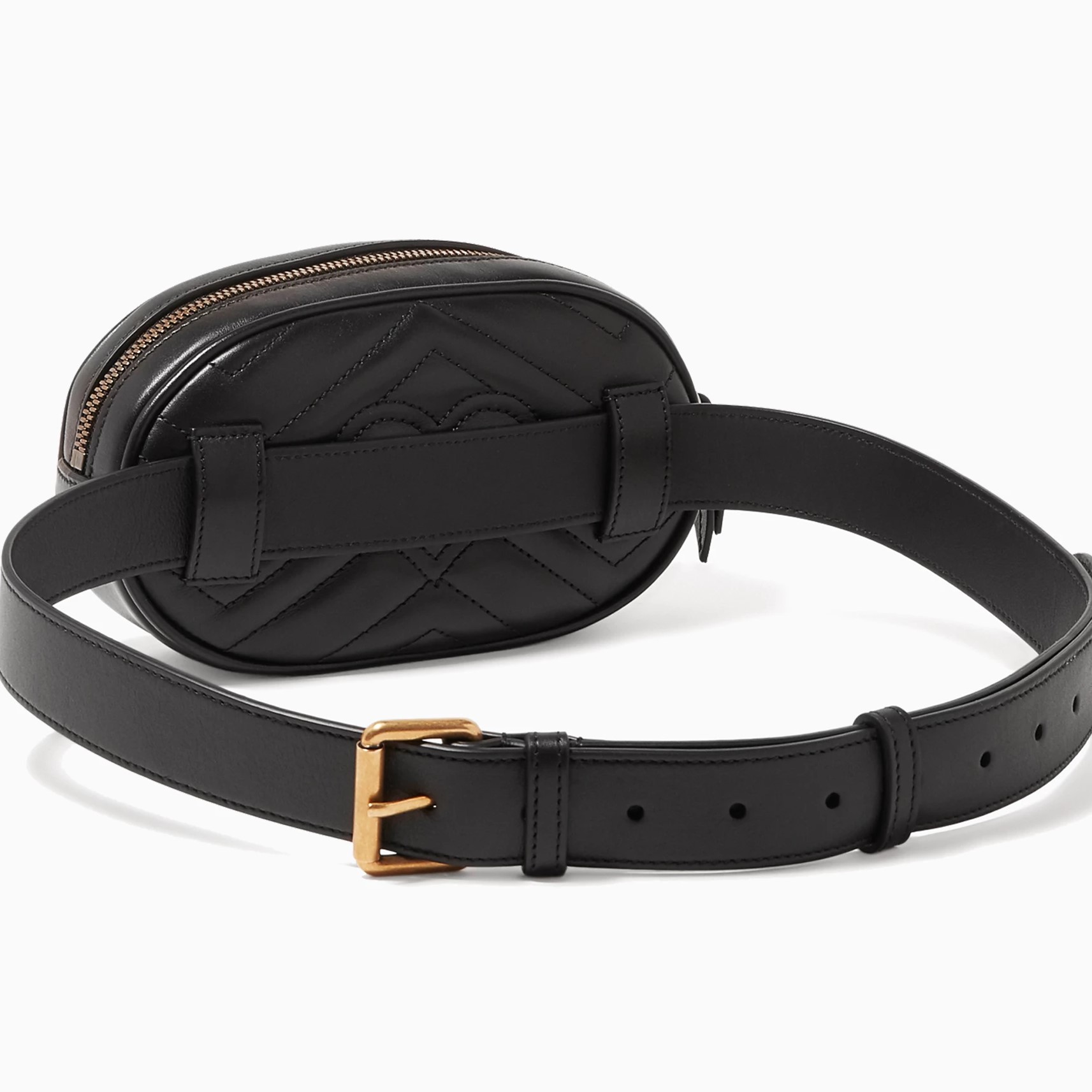 Túi bao tử Gucci GG Marmont Matelassé Leather Belt Bag Black 5
