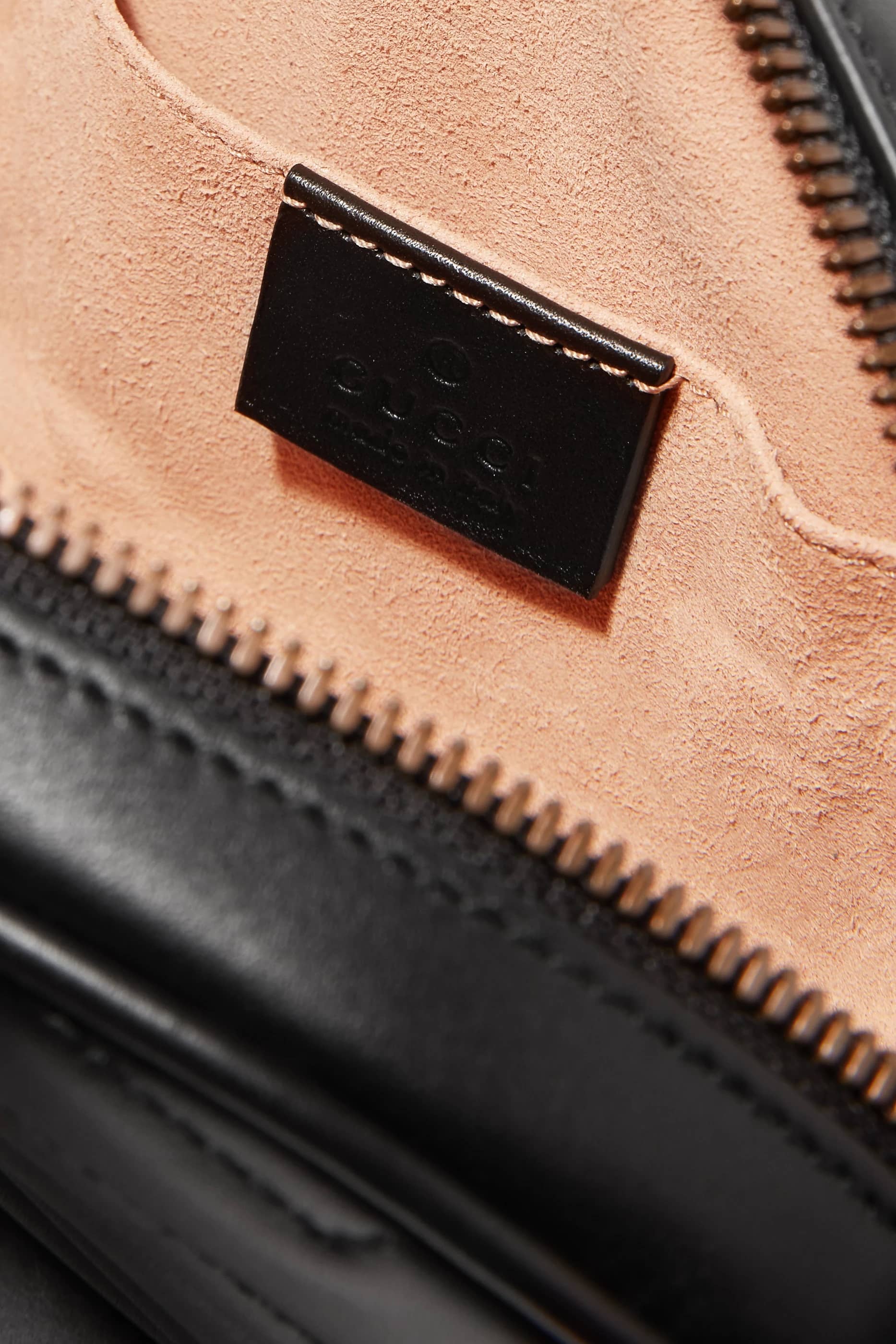 Túi bao tử Gucci GG Marmont Matelassé Leather Belt Bag Black 12
