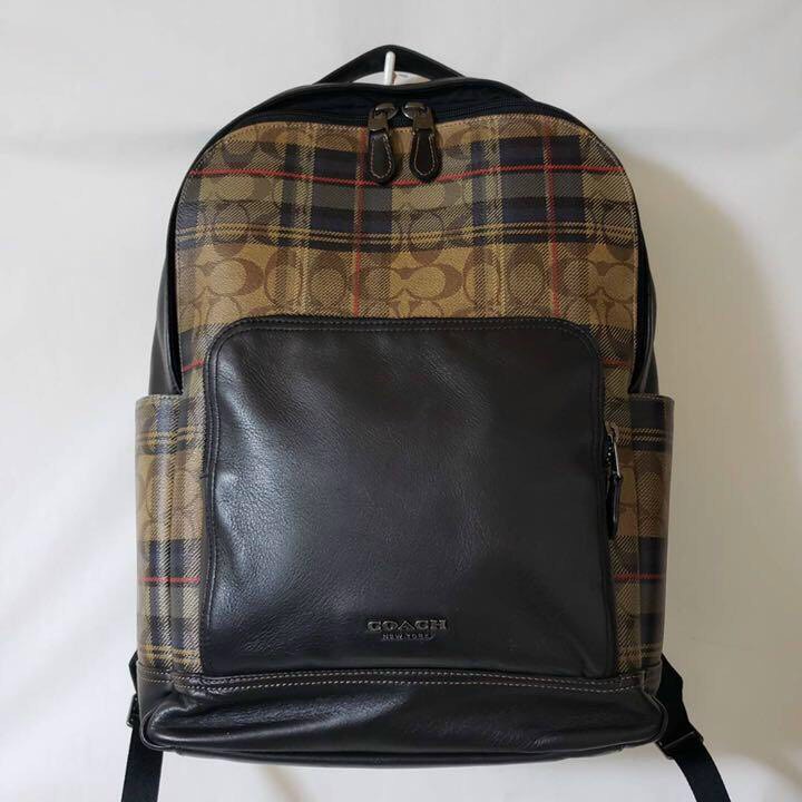 BALO GRAHAM BACKPACK IN SIDNATURE CANVAS WITH PLAID PRINT 2