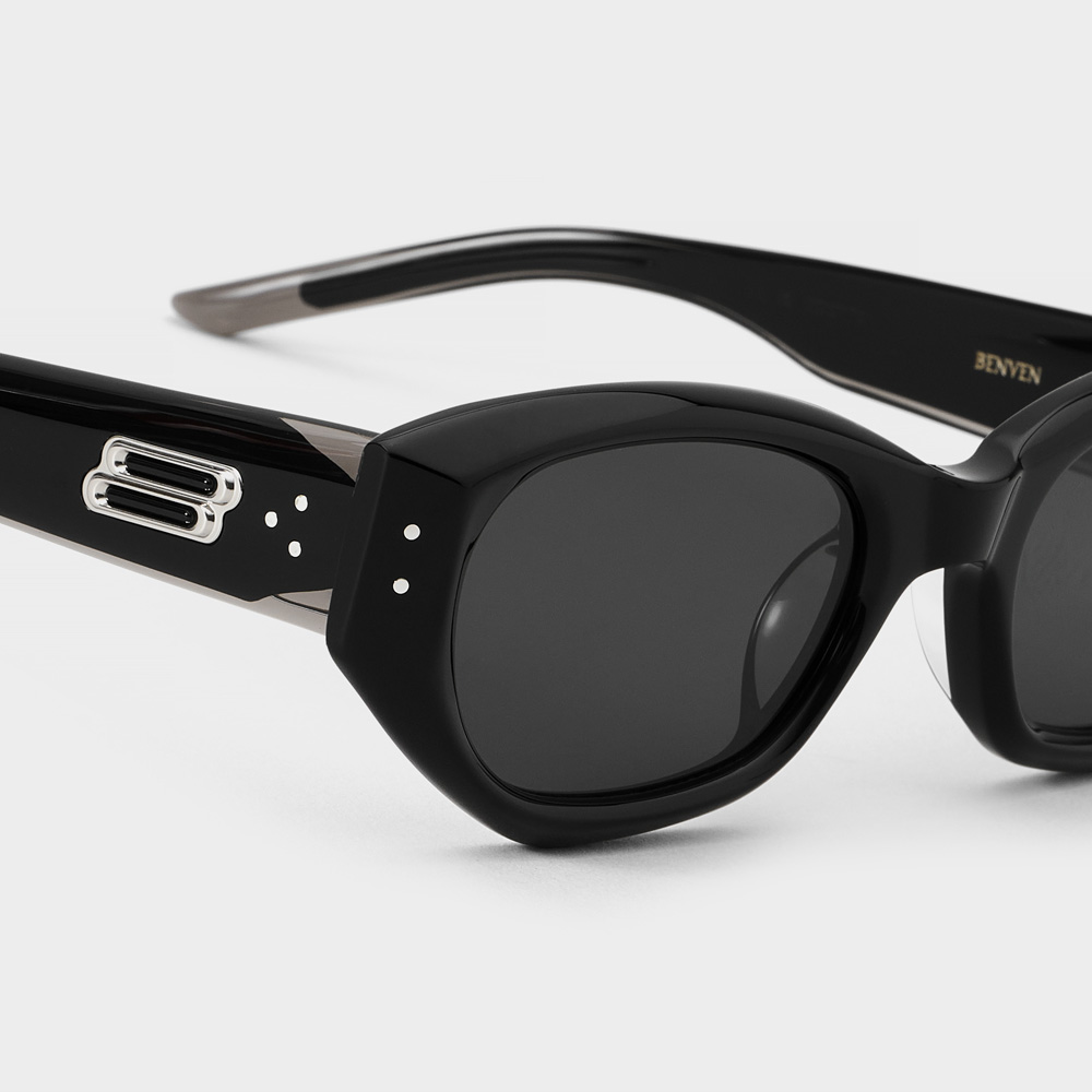 Kính mát Gentle Monster Benven 01 Black Acetate Frame 3