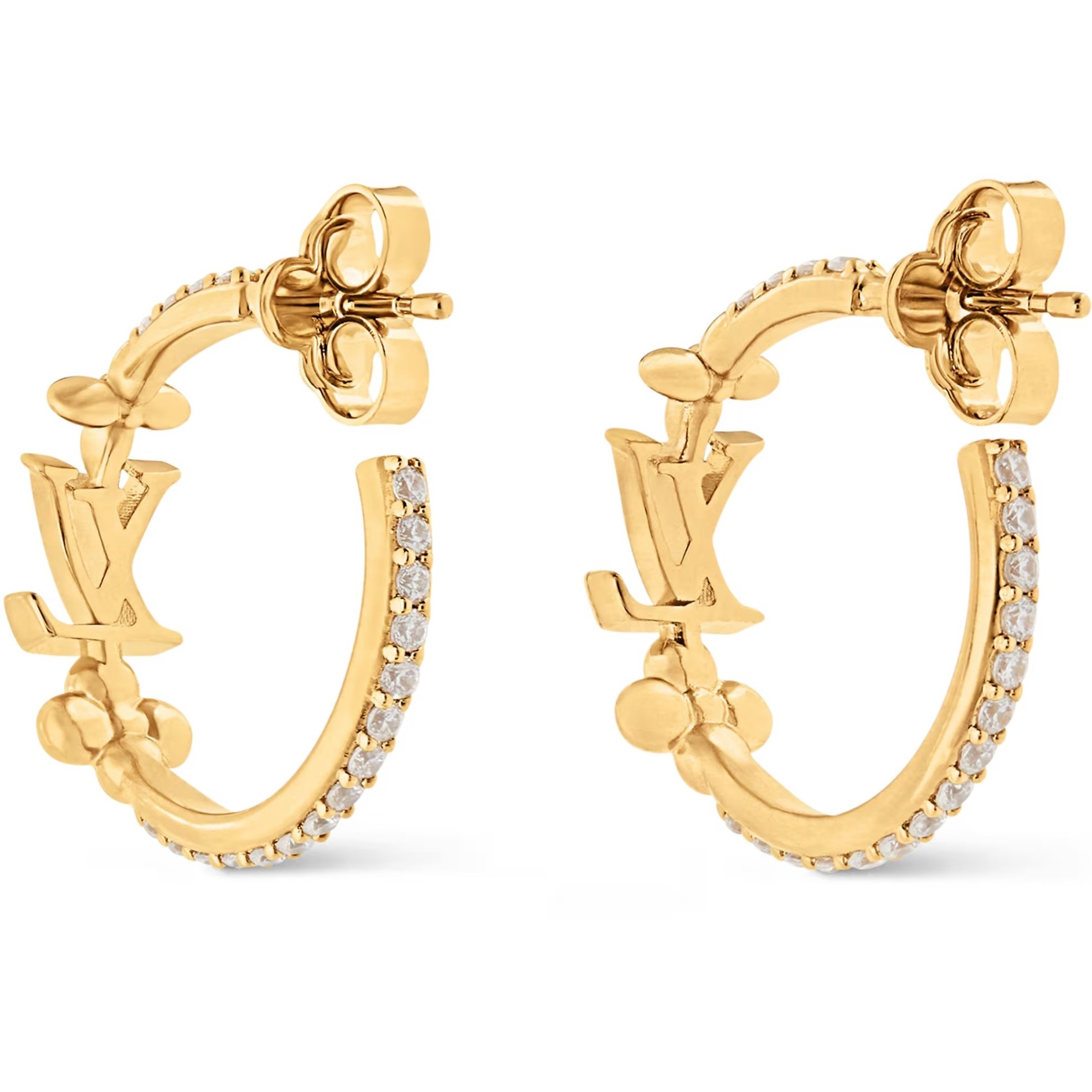 Bông tai LV Iconic Earrings LV Initials and Monogram Flower Signatures 1