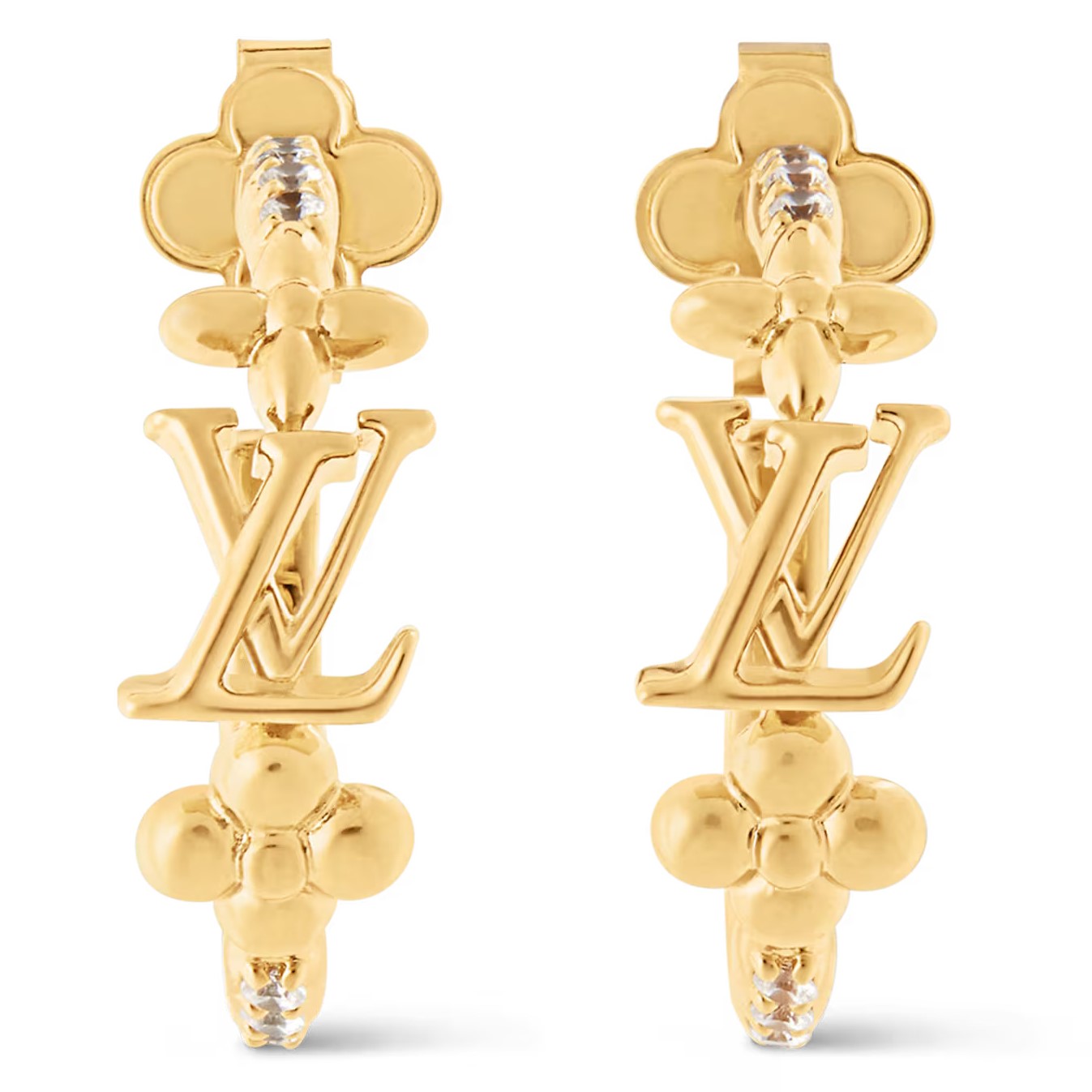 Bông tai LV Iconic Earrings LV Initials and Monogram Flower Signatures 7