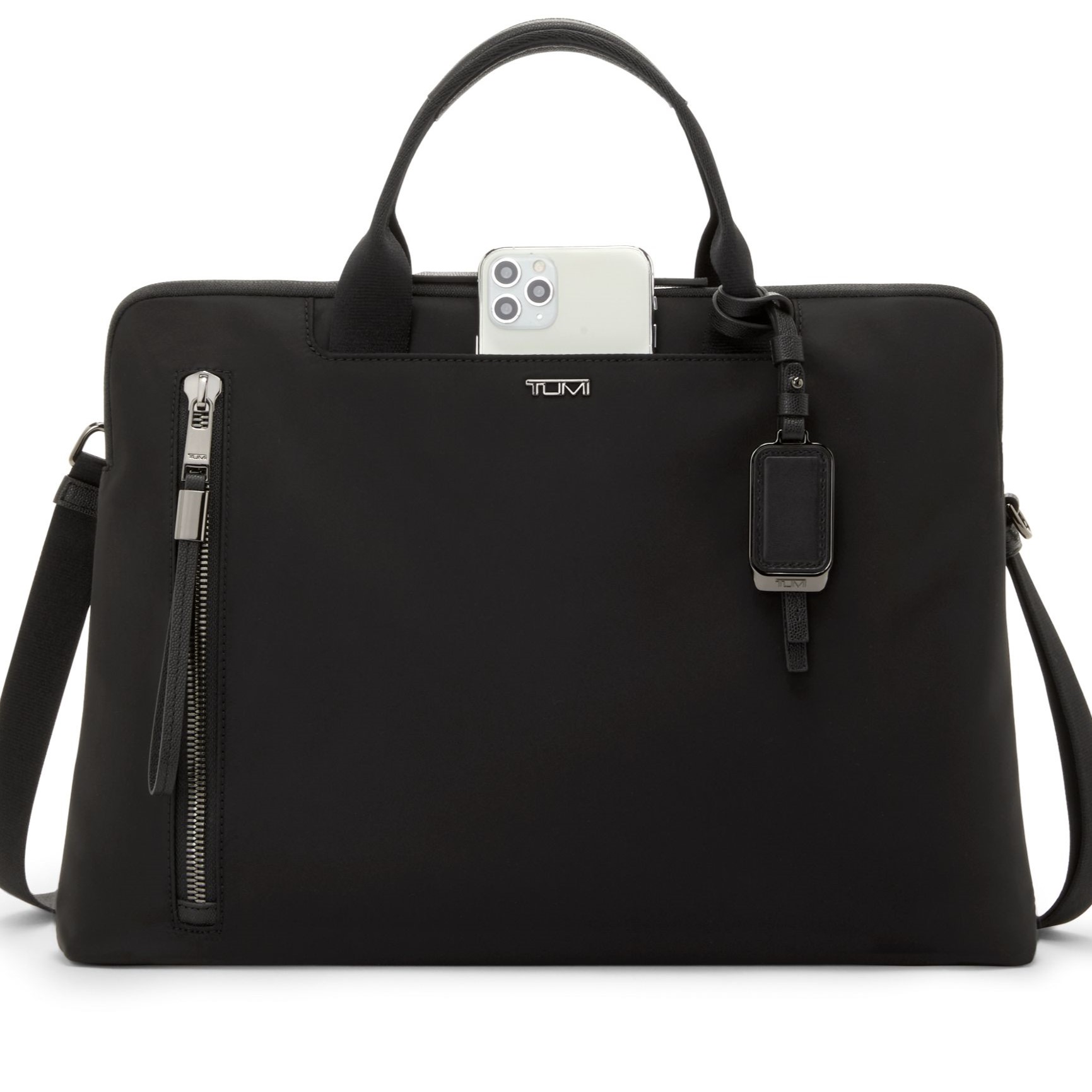 Cặp văn phòng Tumi Voyageur Benin Laptop Carrier Black Gunmetal 6