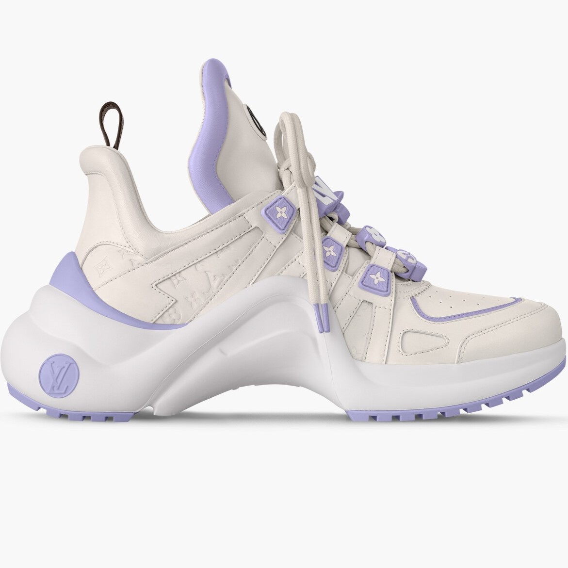 Giày thể thao LV nữ Louis Vuitton Archlight Sneaker Violet Calfskin 1AD291 2