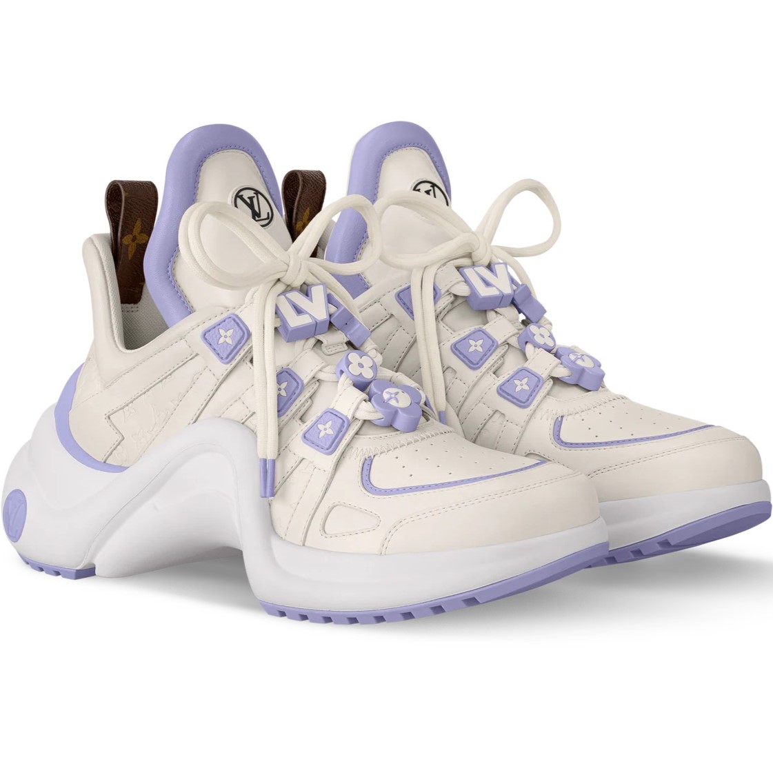 Giày thể thao LV nữ Louis Vuitton Archlight Sneaker Violet Calfskin 1AD291 5
