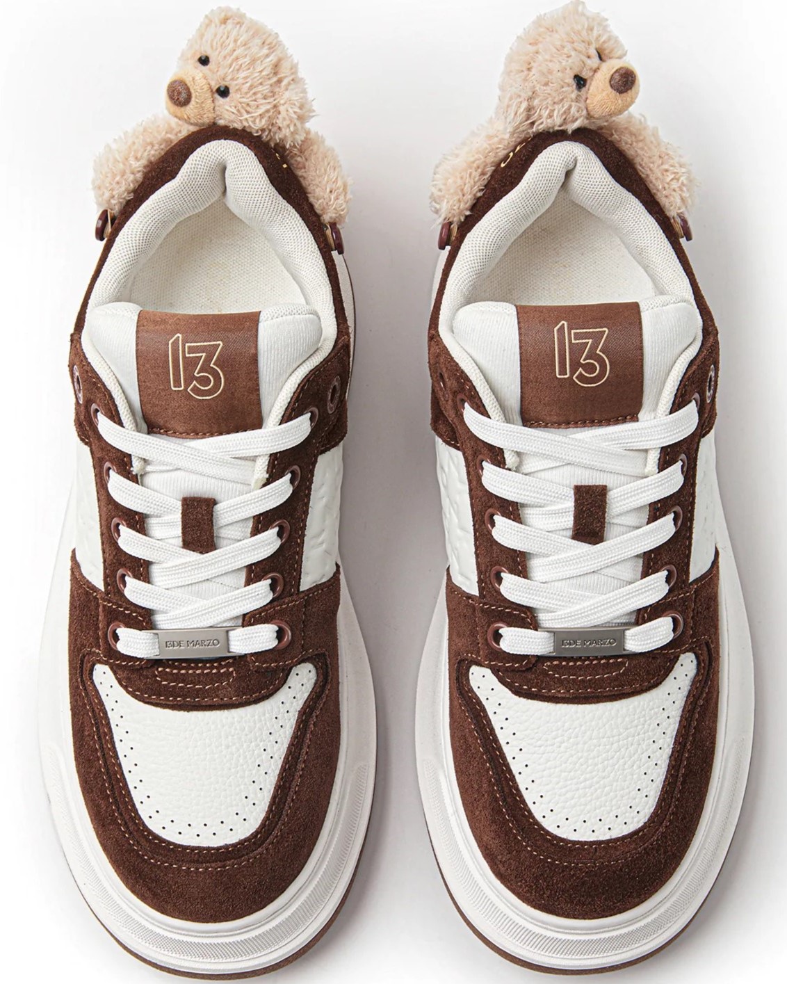 Giày thể thao Gấu Teddy 13DE MARZO Bear Thick Base Sneaker Khaki 6