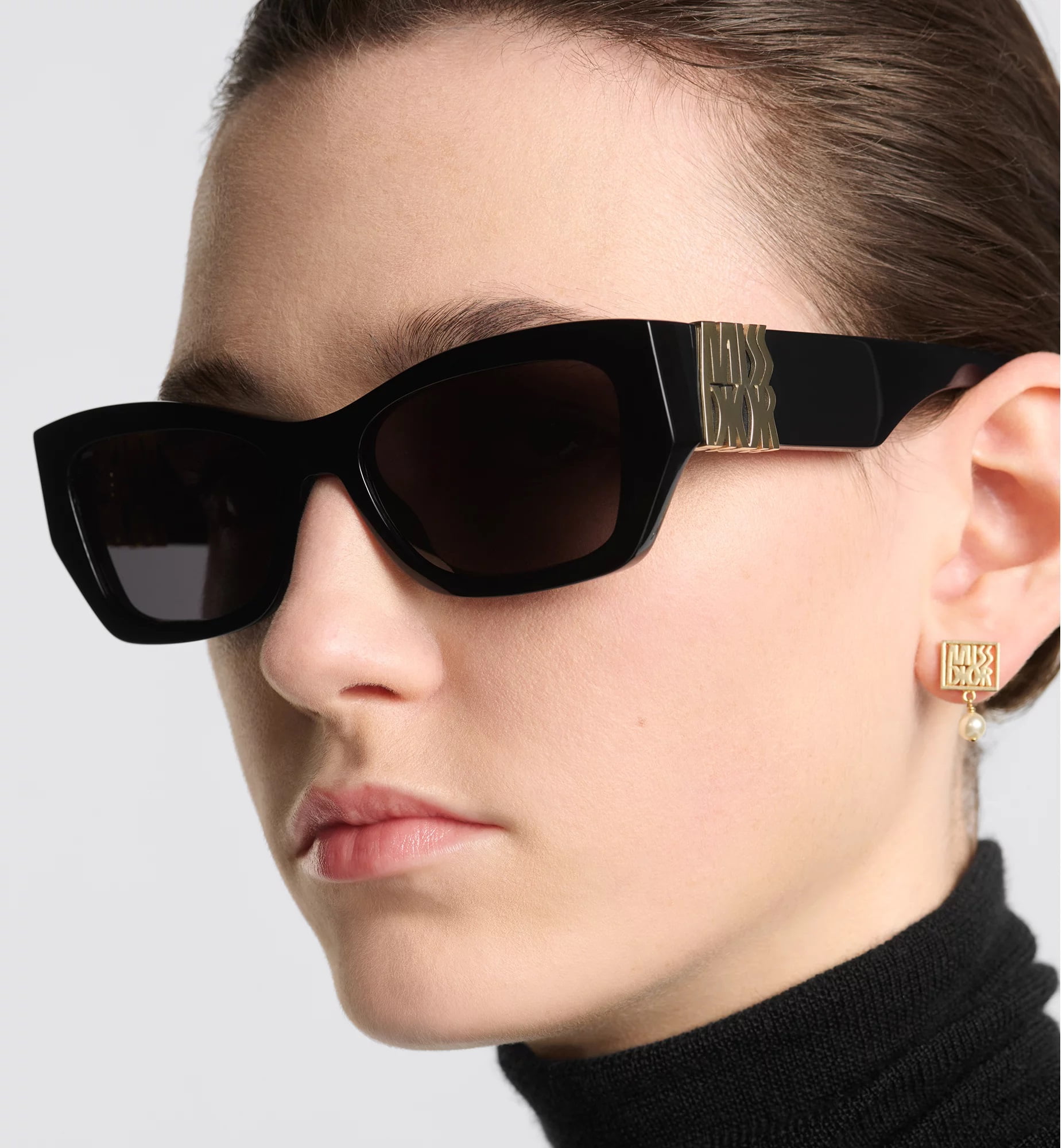 Kính mát Dior MissDior S1F Black Rectangular Sunglasses 3