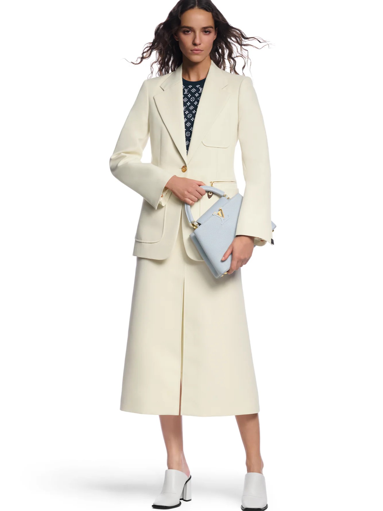 Áo khoác vest nữ LV Louis Vuitton Technical Gabardine Preppy Blazer 3