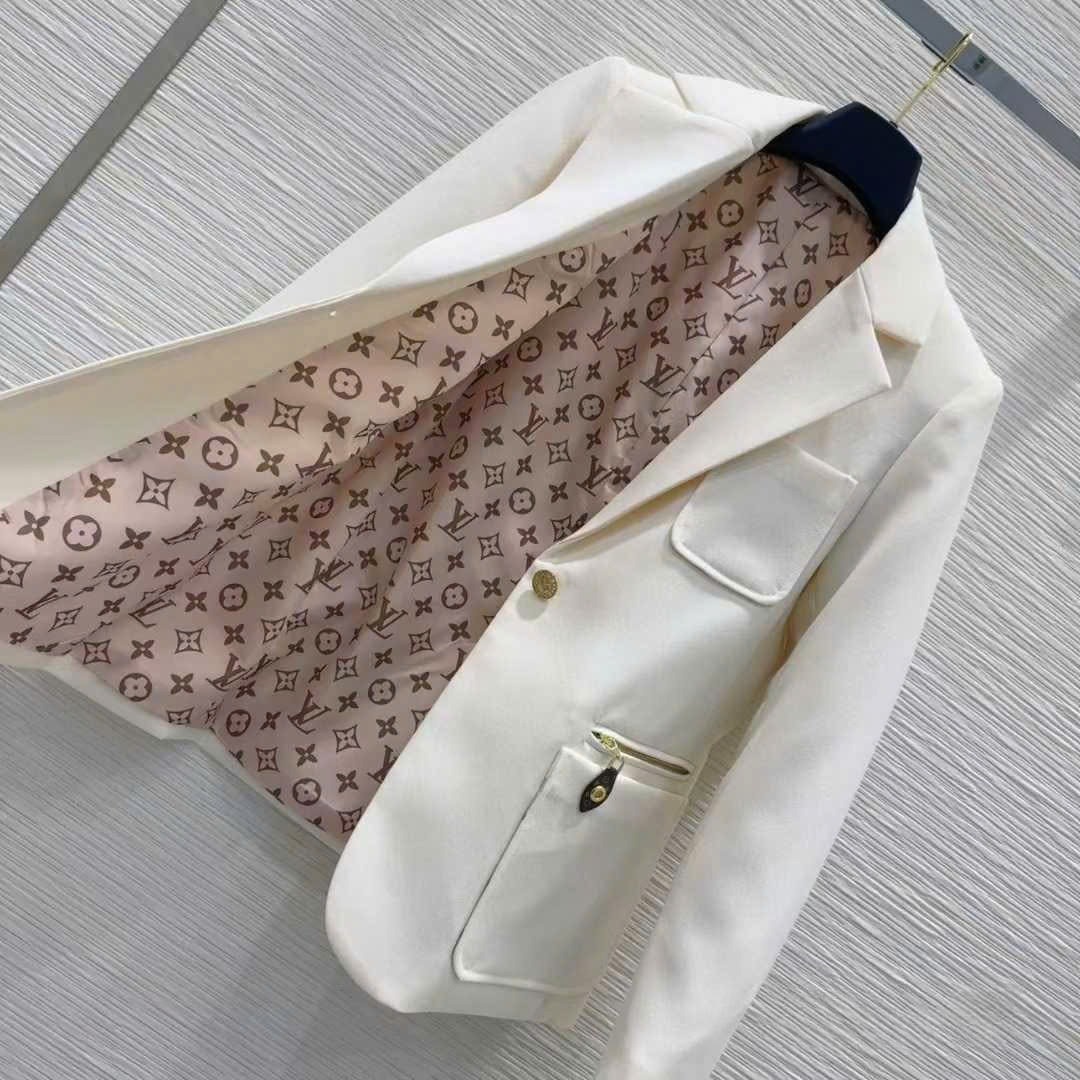 Áo khoác vest nữ LV Louis Vuitton Technical Gabardine Preppy Blazer 4