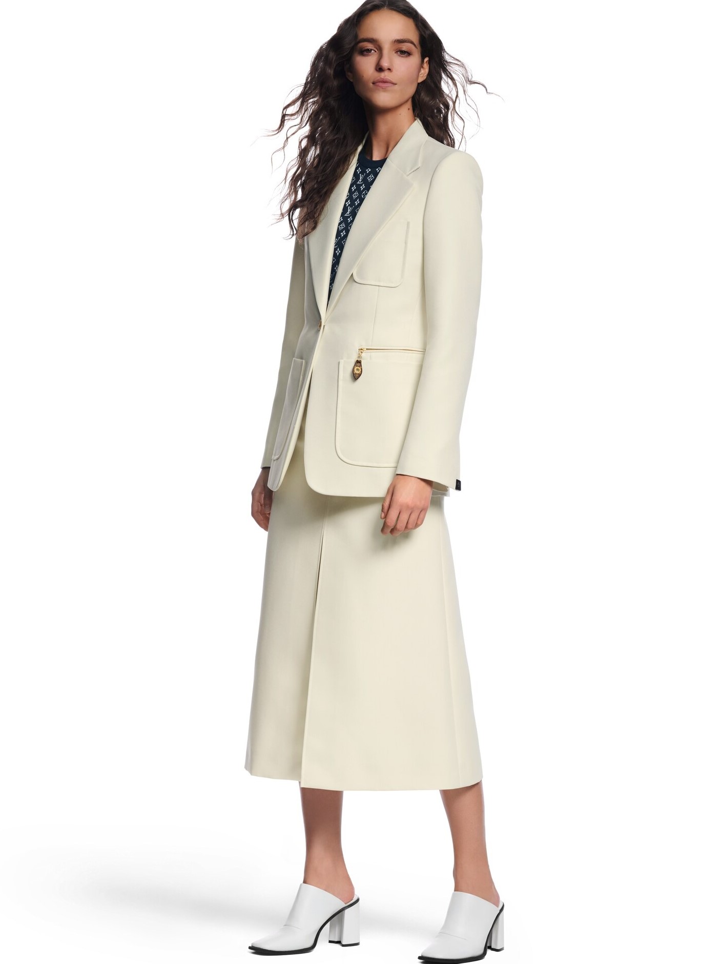 Áo khoác vest nữ LV Louis Vuitton Technical Gabardine Preppy Blazer 6