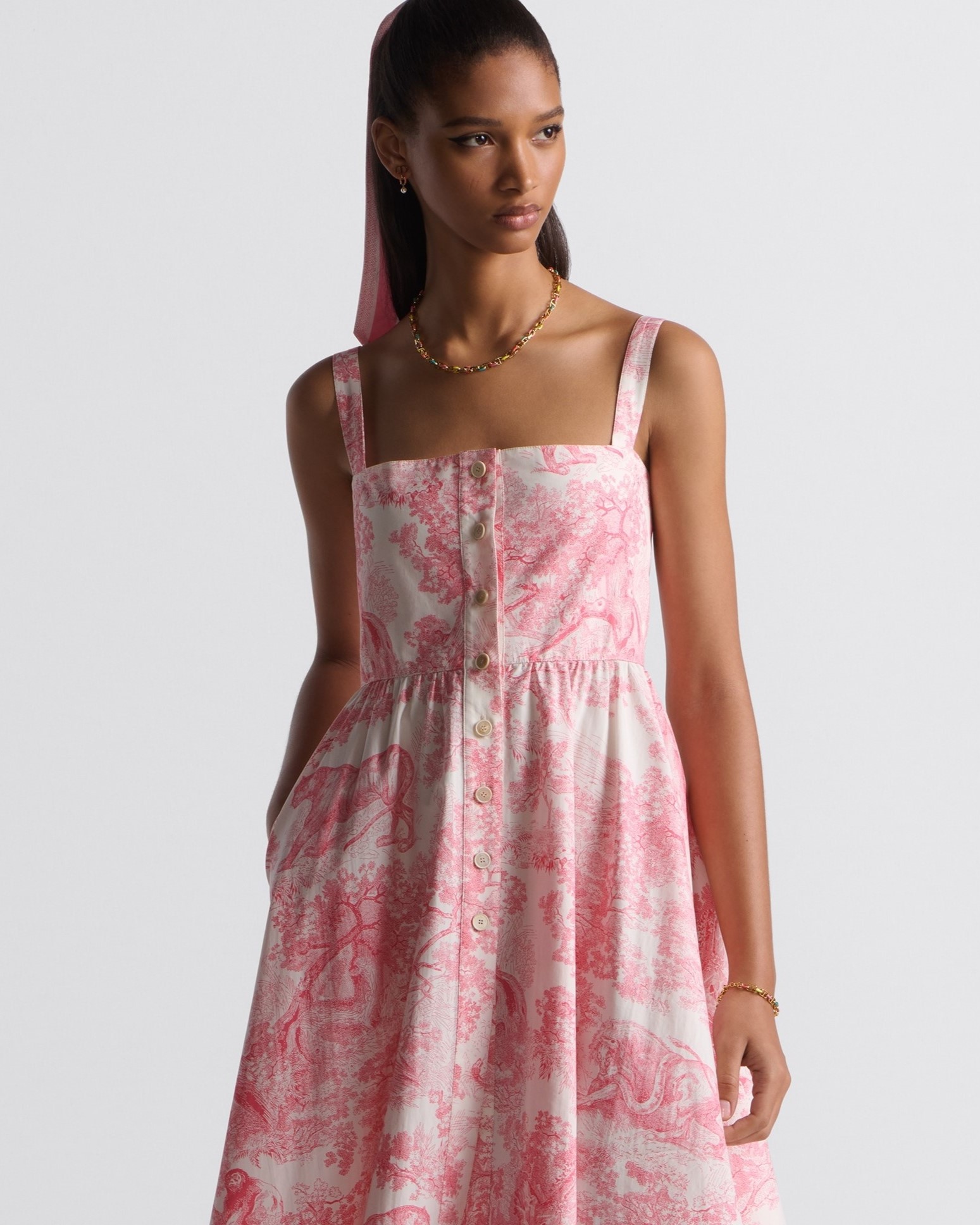 Áo đầm Dior Dioriviera Flared Mid-Length Dress 3