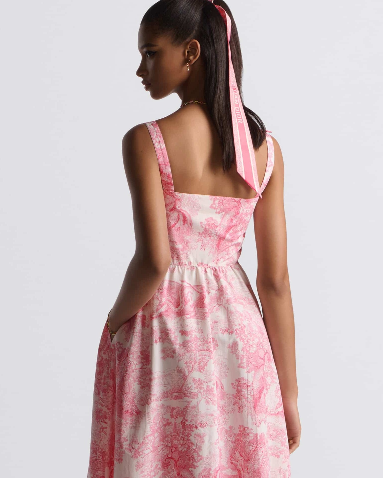 Áo đầm Dior Dioriviera Flared Mid-Length Dress 5